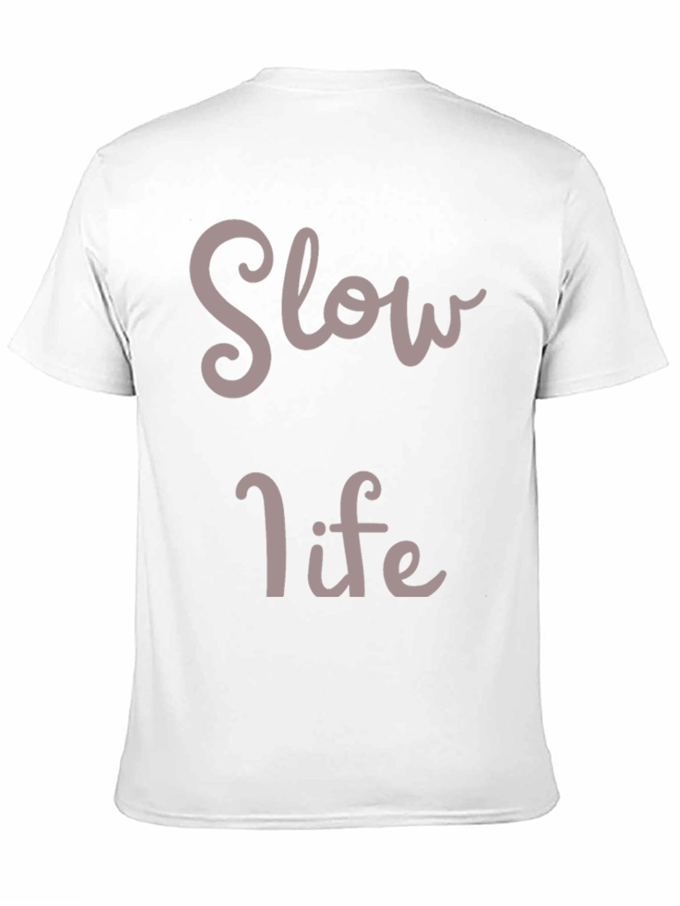 Slow Life Graphic Tee - Relaxed Style
