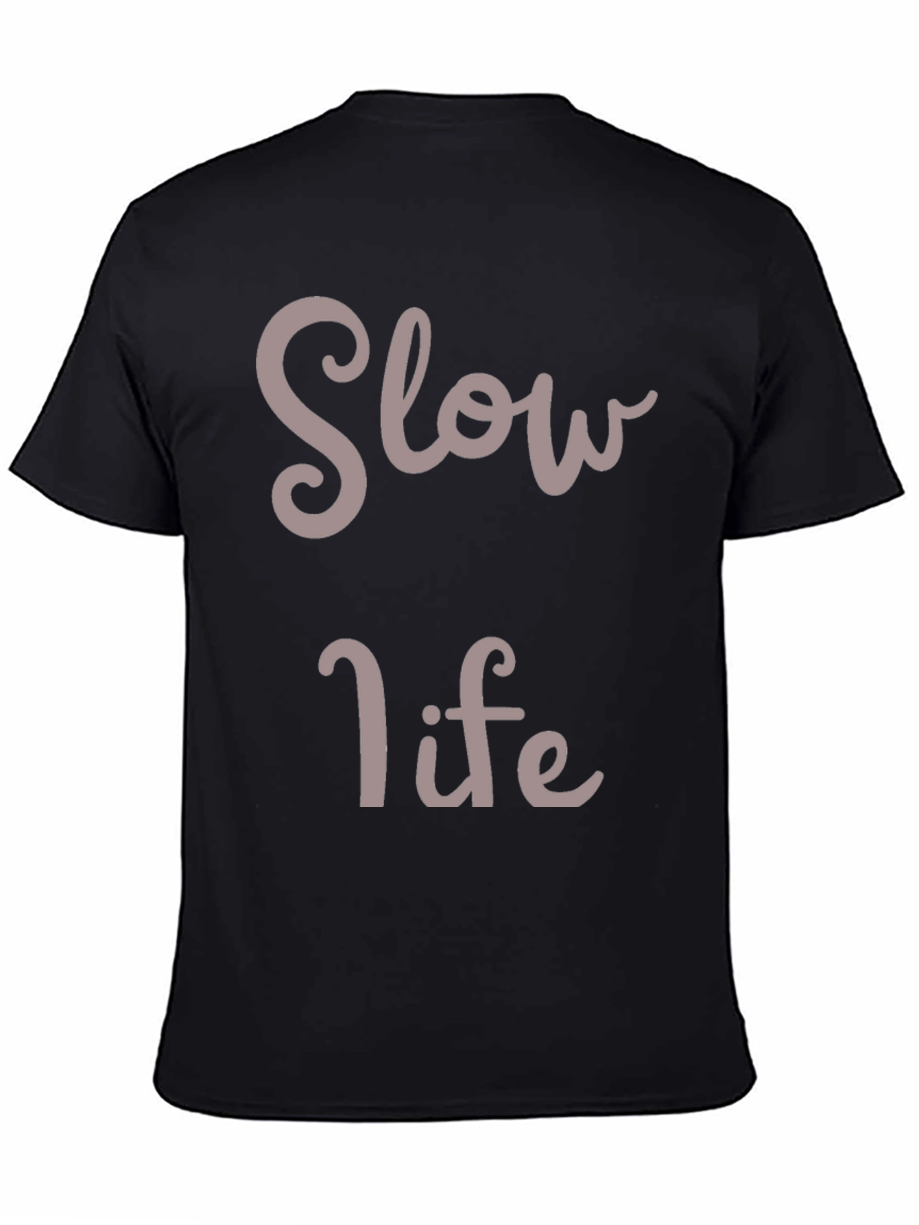 Slow Life Graphic Tee - Relaxed Style