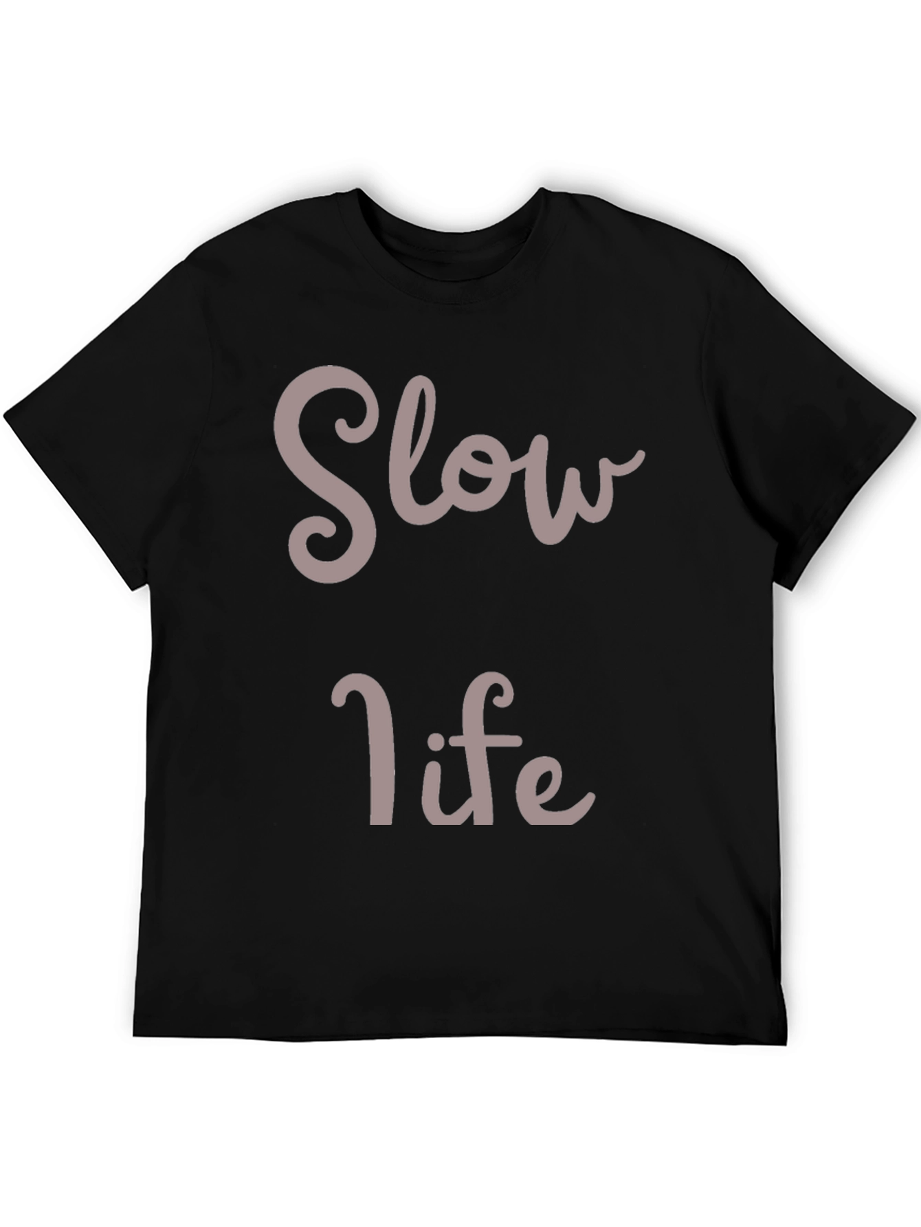 Slow Life Graphic Tee - Relaxed Style