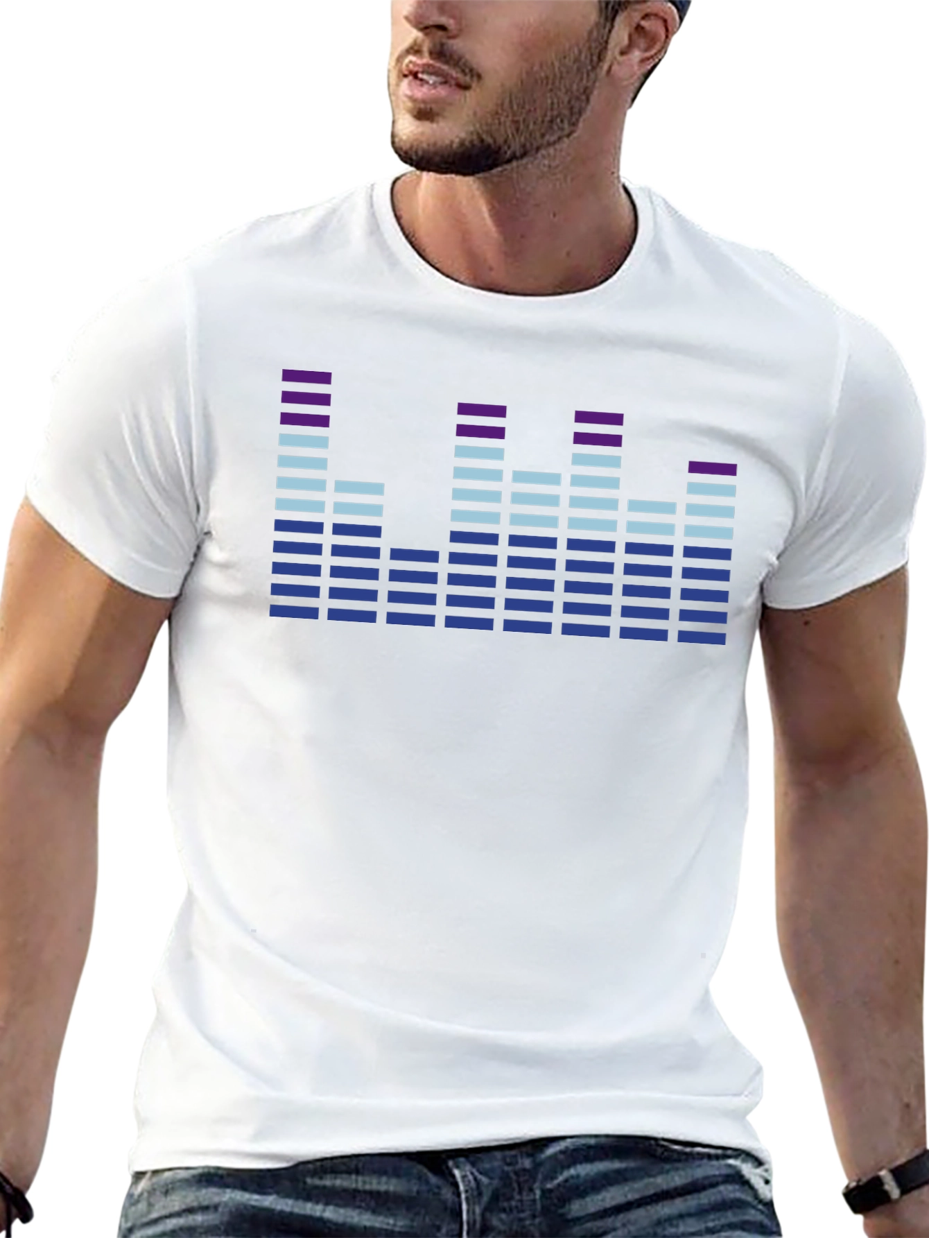Sound Wave Graphic Tee - Modern Music Lover T-Shirt