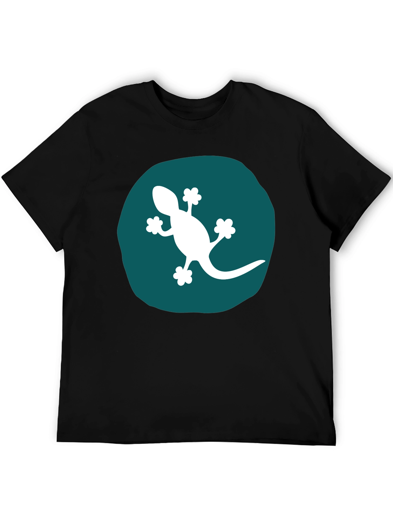 Gecko Graphic Tee - Modern Black T-Shirt