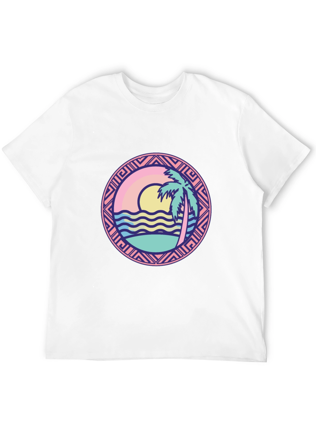 Tropical Beach Graphic T-Shirt - Vacation Vibes
