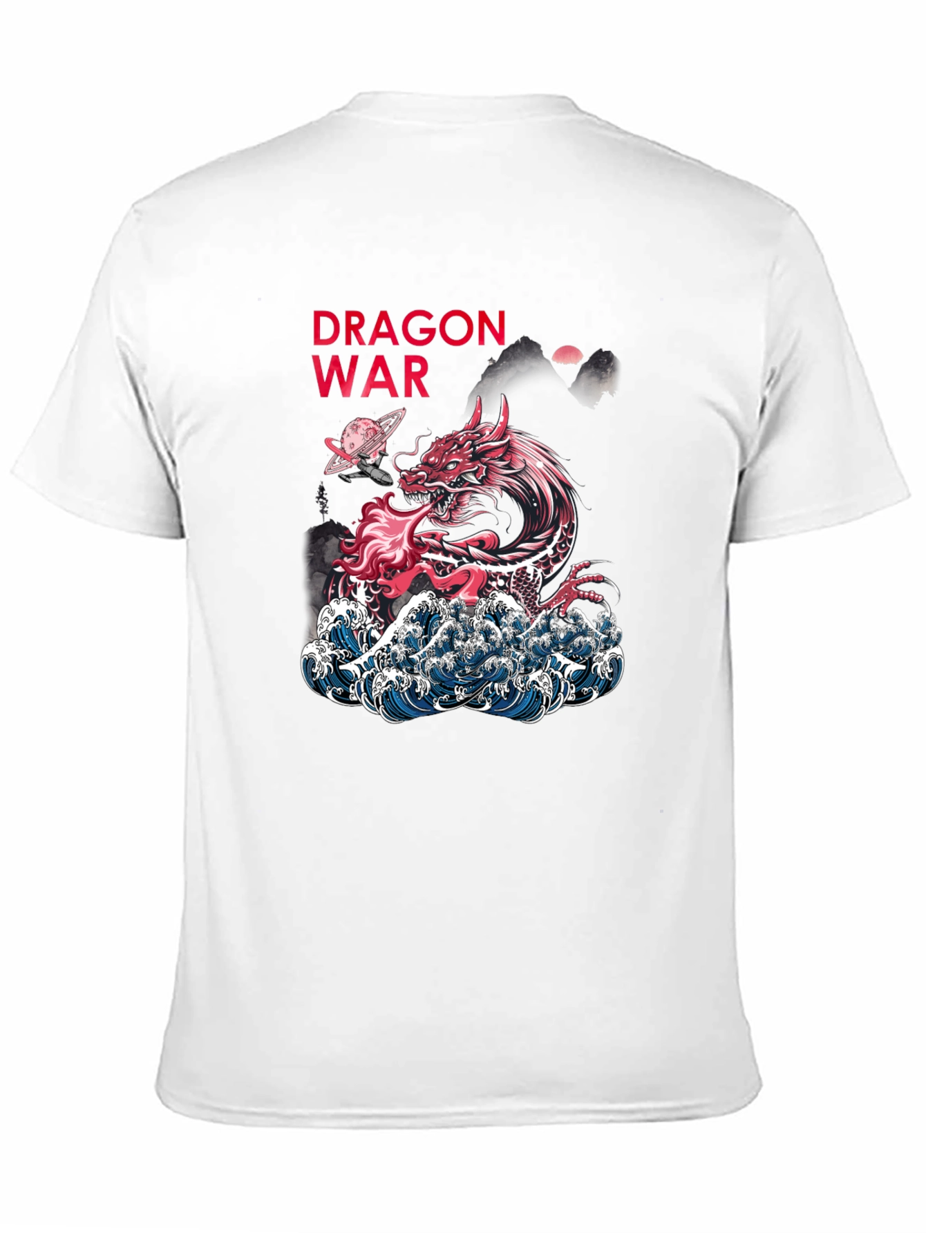 Dragon War Graphic Tee - Unique Artistic Design