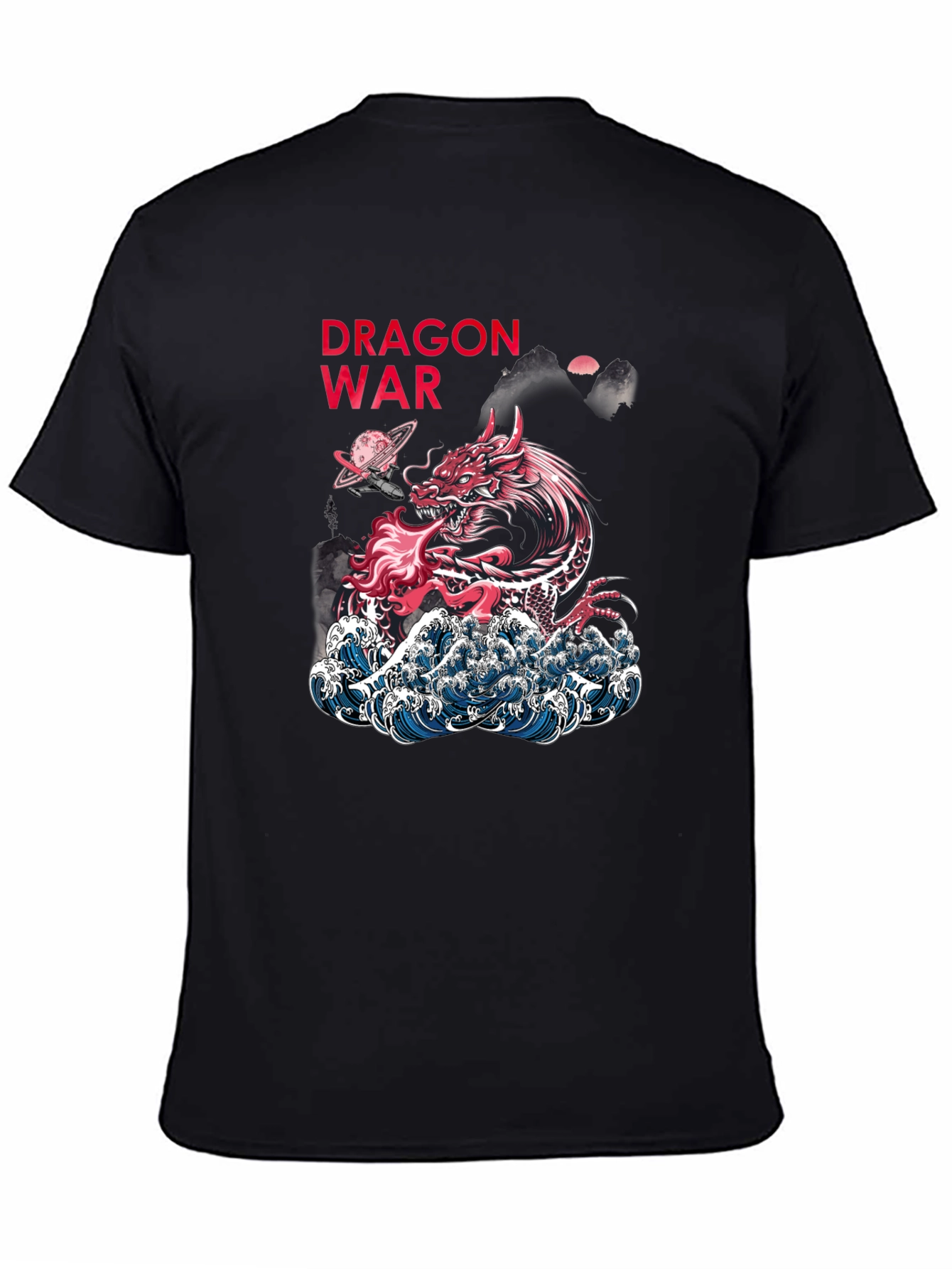 Dragon War Graphic Tee - Unique Artistic Design