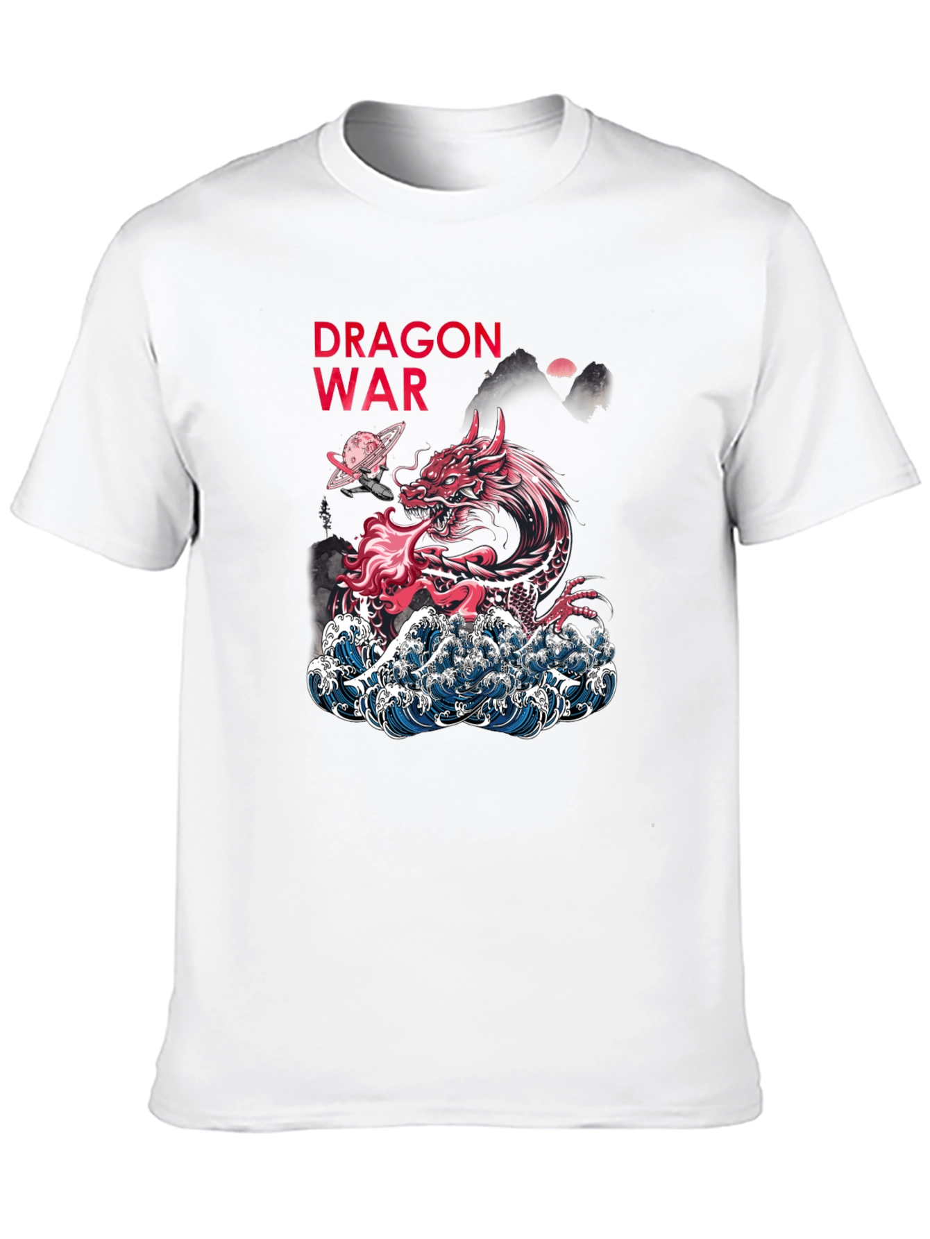Dragon War Graphic Tee - Unique Artistic Design