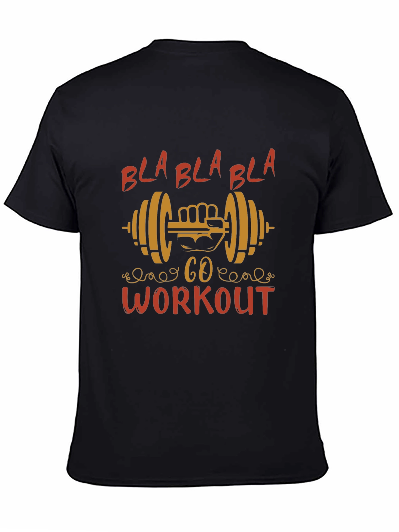 Workout Motivation Black Graphic Tee