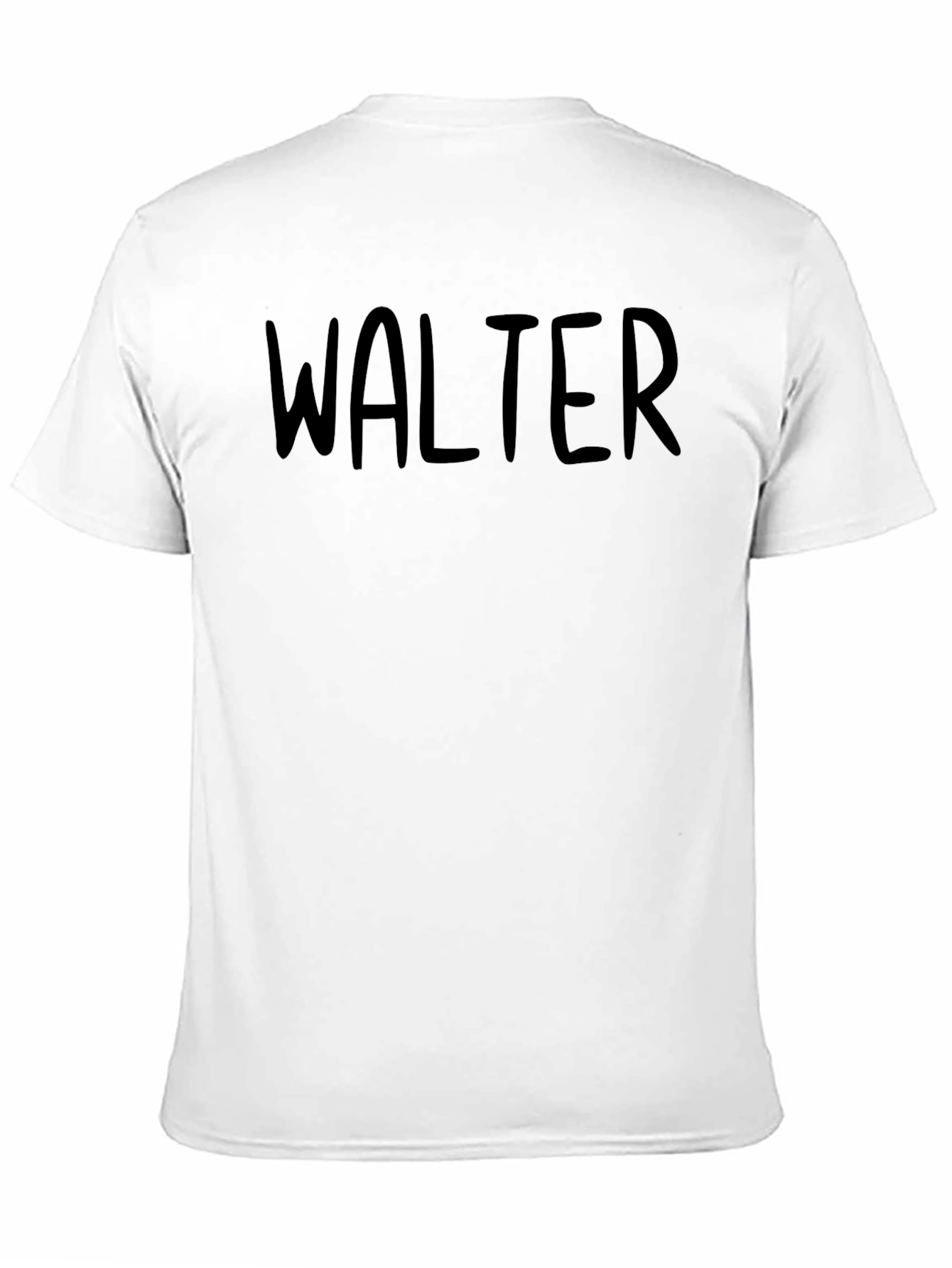Walter Tee - Classic Black Cotton T-Shirt