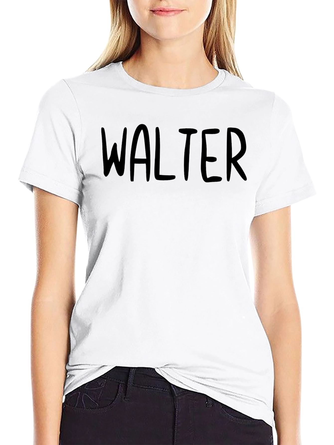 Walter Tee - Classic Black Cotton T-Shirt