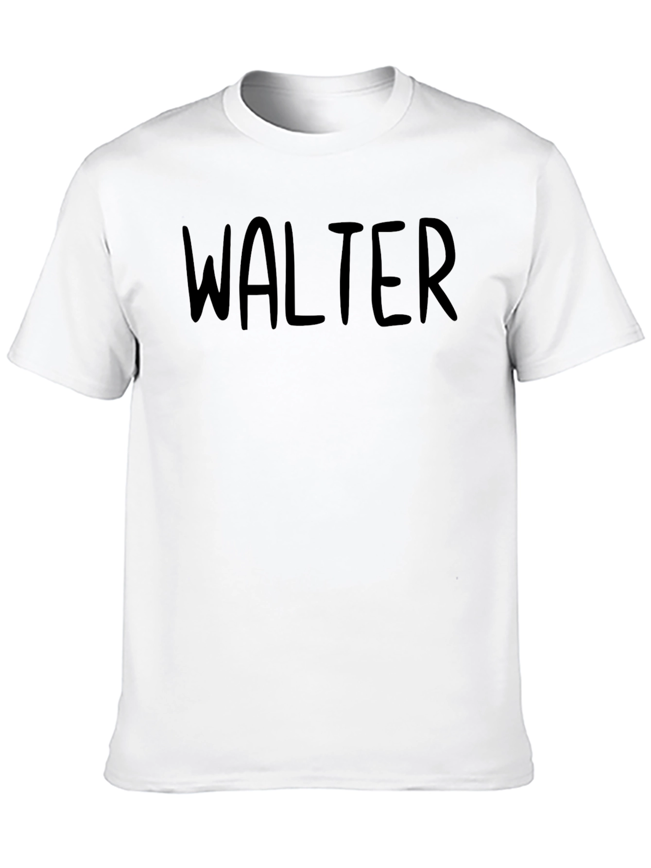Walter Tee - Classic Black Cotton T-Shirt