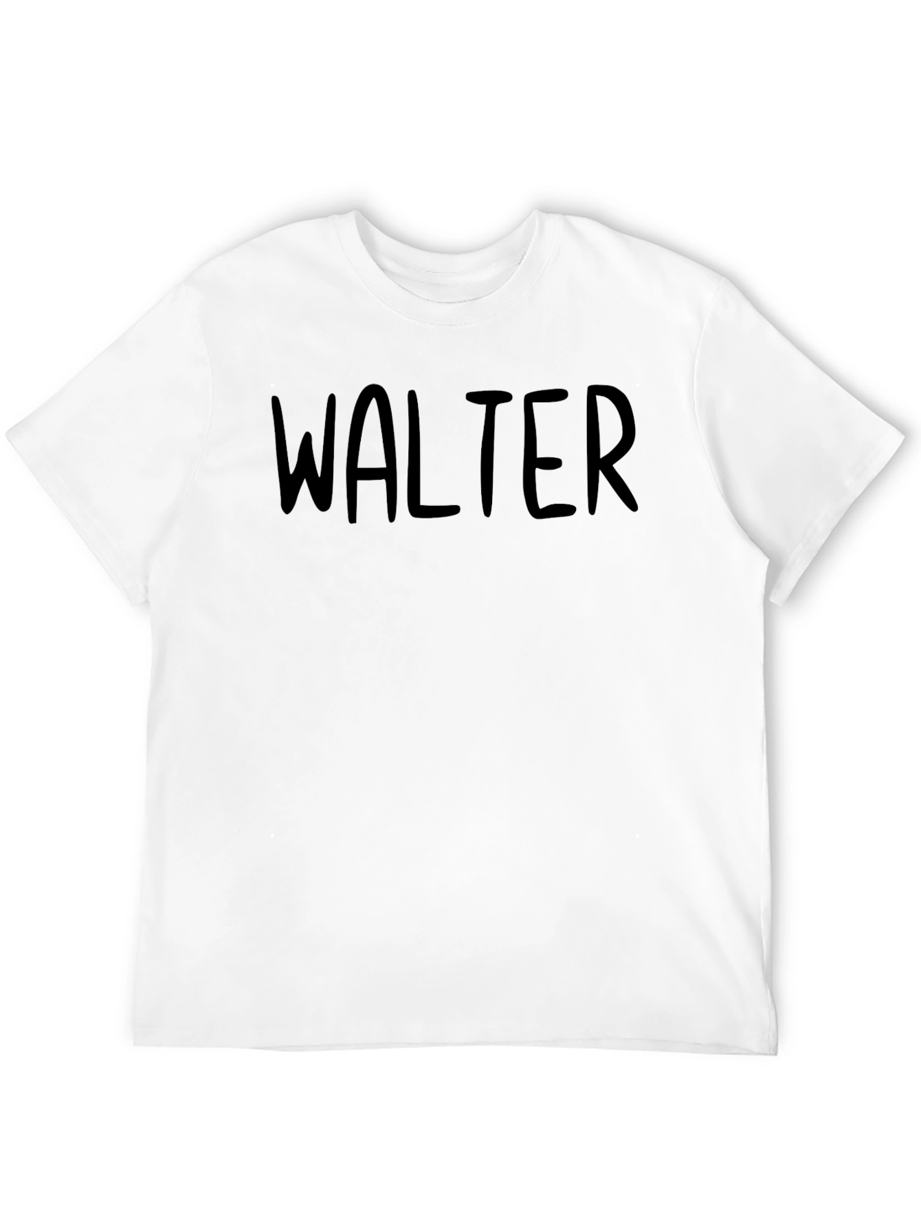 Walter Tee - Classic Black Cotton T-Shirt