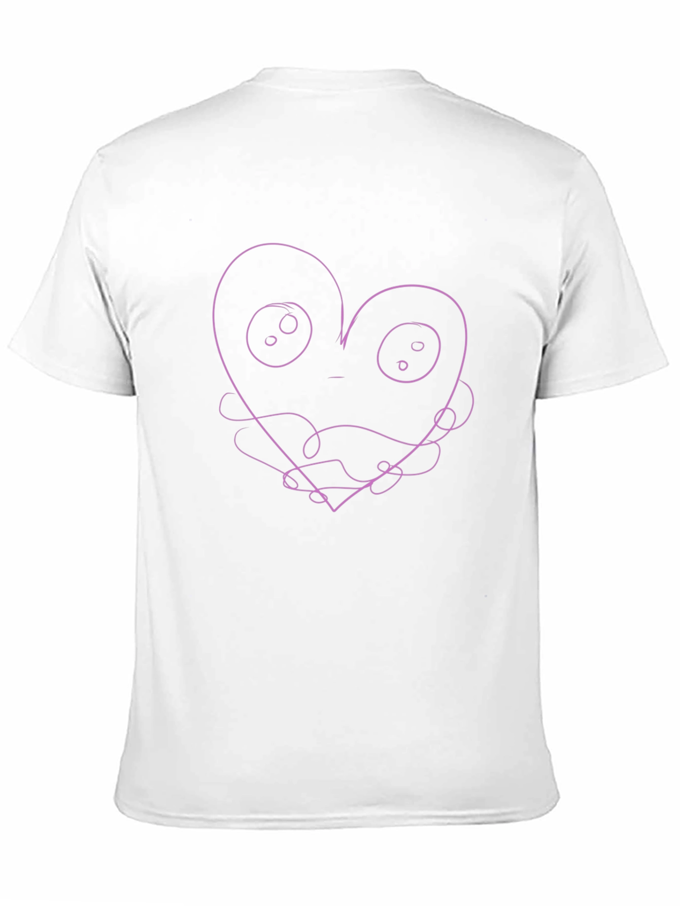 Abstract Heart Graphic Tee - Black Unisex Shirt