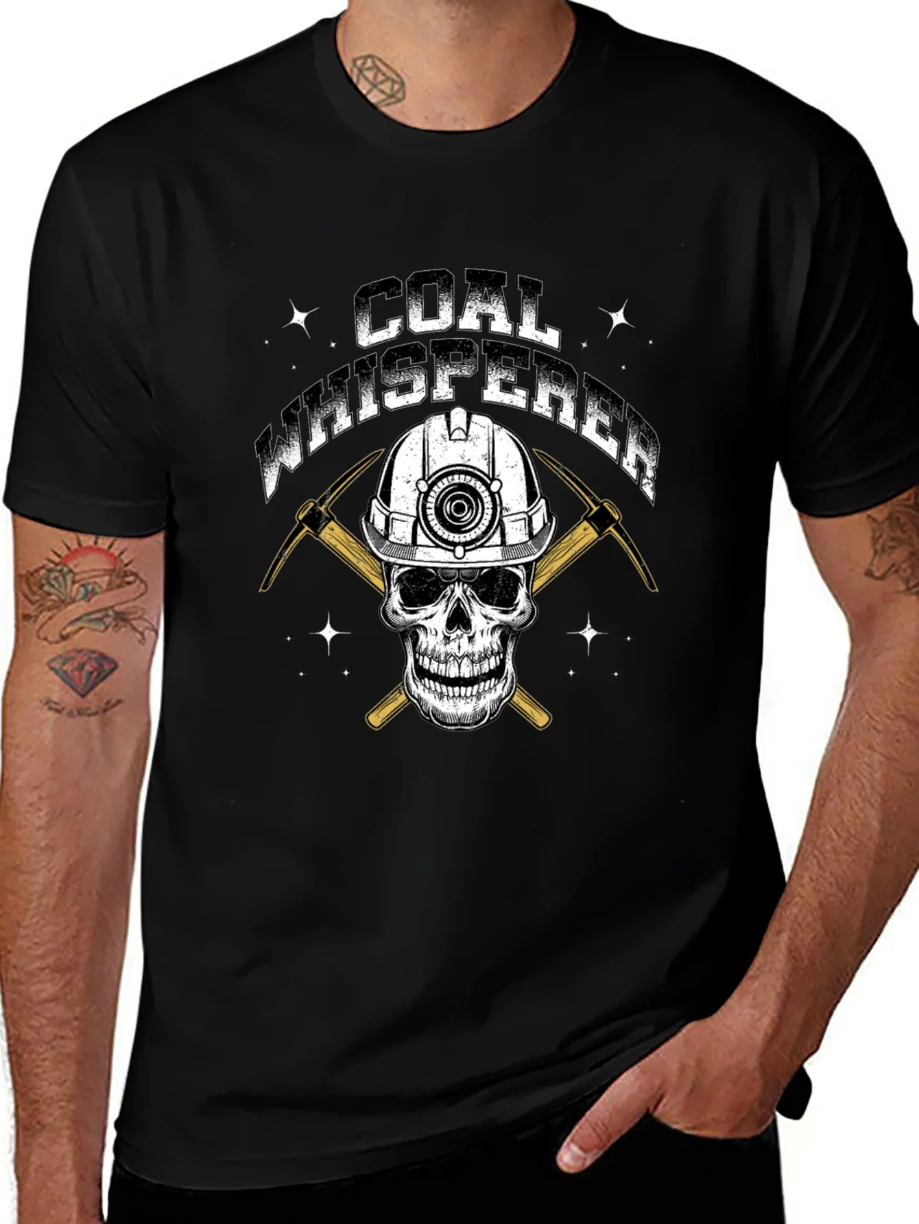 Coal Whisperer Skull Graphic T-Shirt