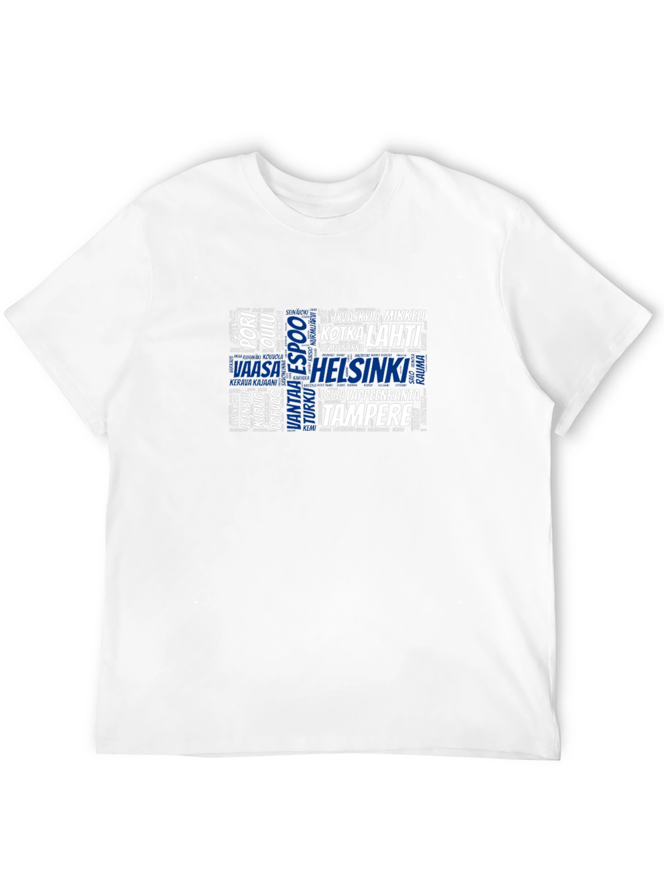Finnish Cities Word Cloud T-Shirt