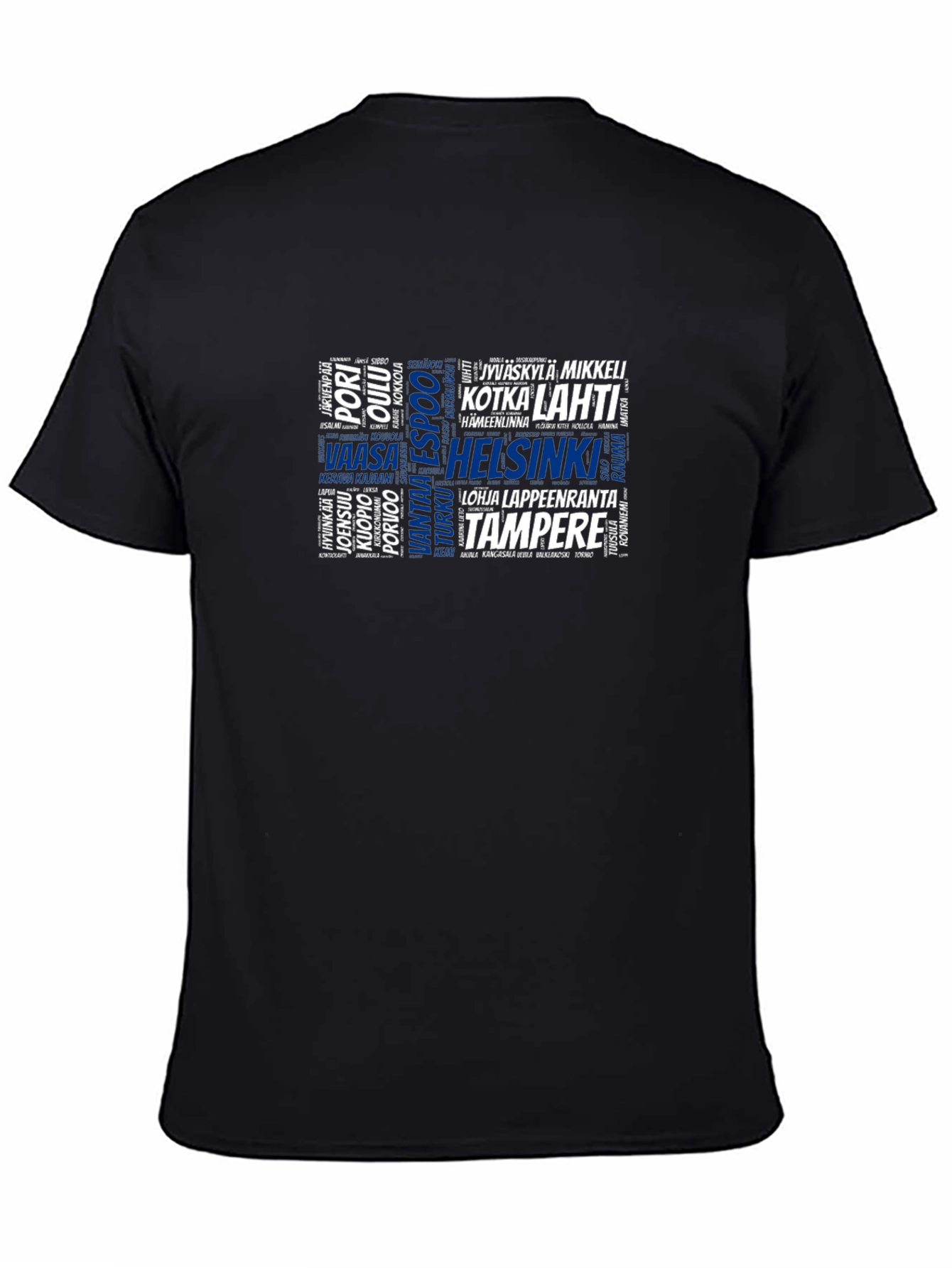 Finnish Cities Word Cloud T-Shirt