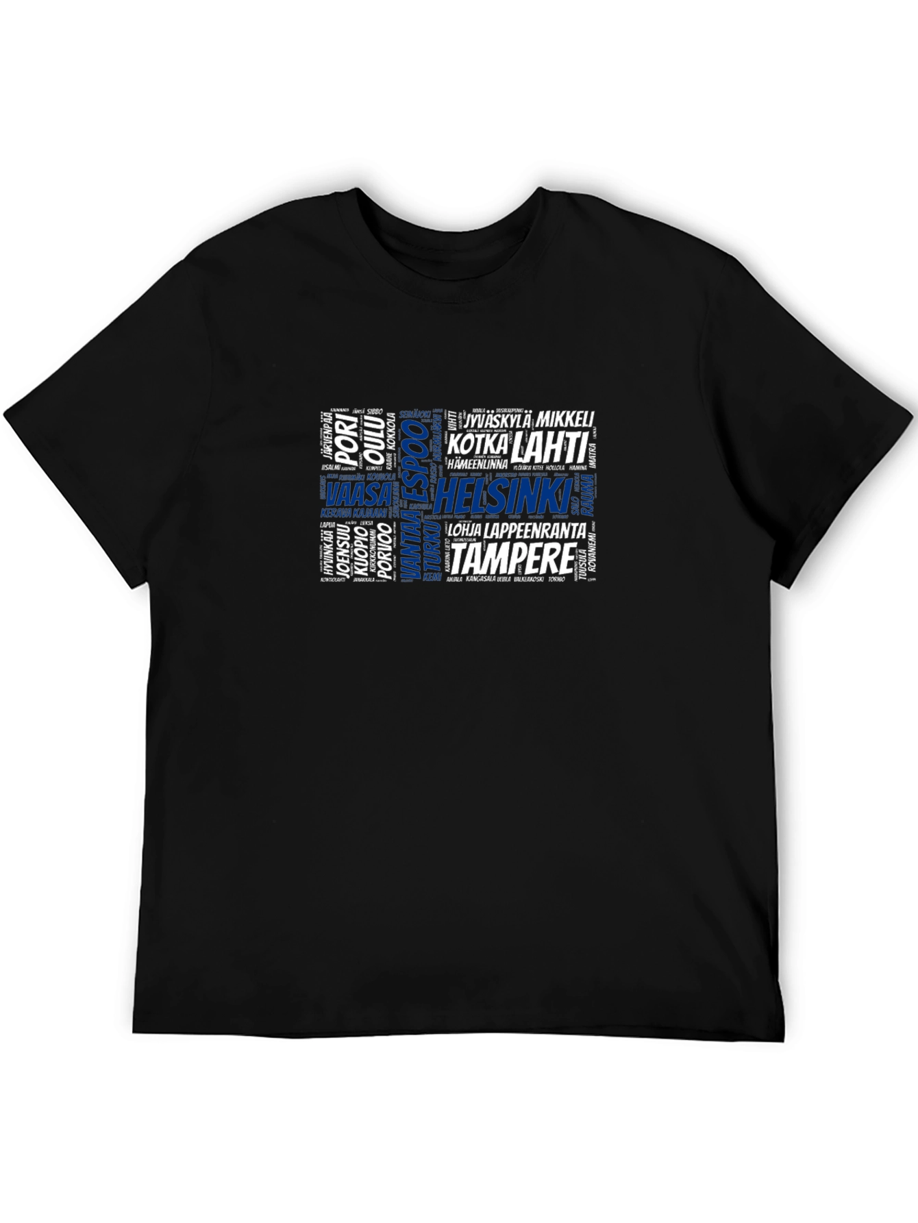 Finnish Cities Word Cloud T-Shirt