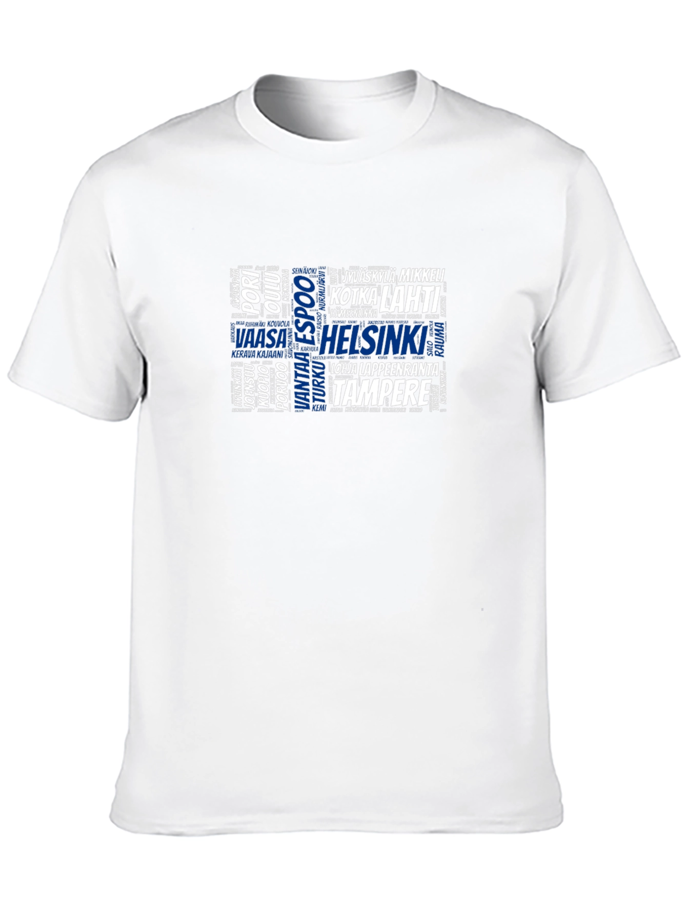 Finnish Cities Word Cloud T-Shirt