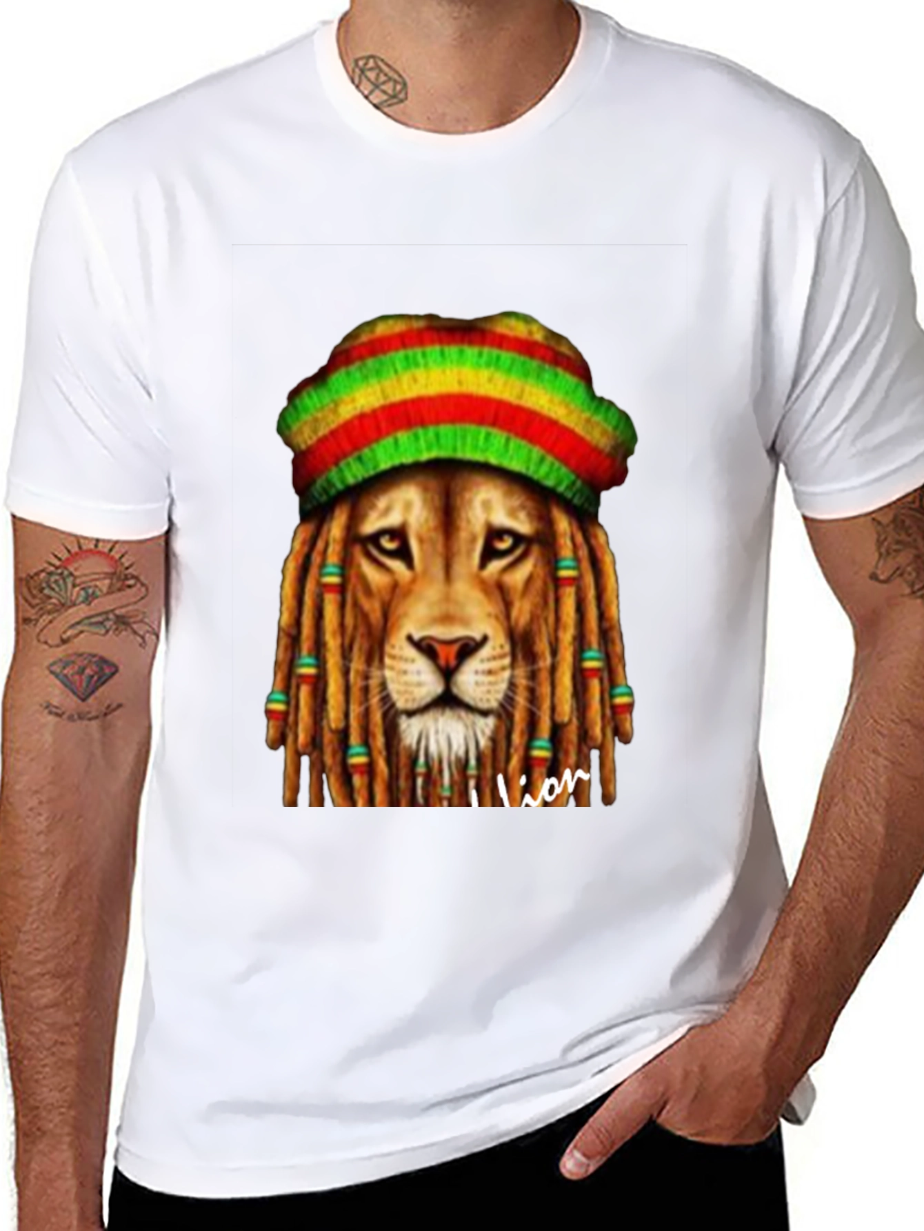 Rasta Lion T-Shirt Reggae Style
