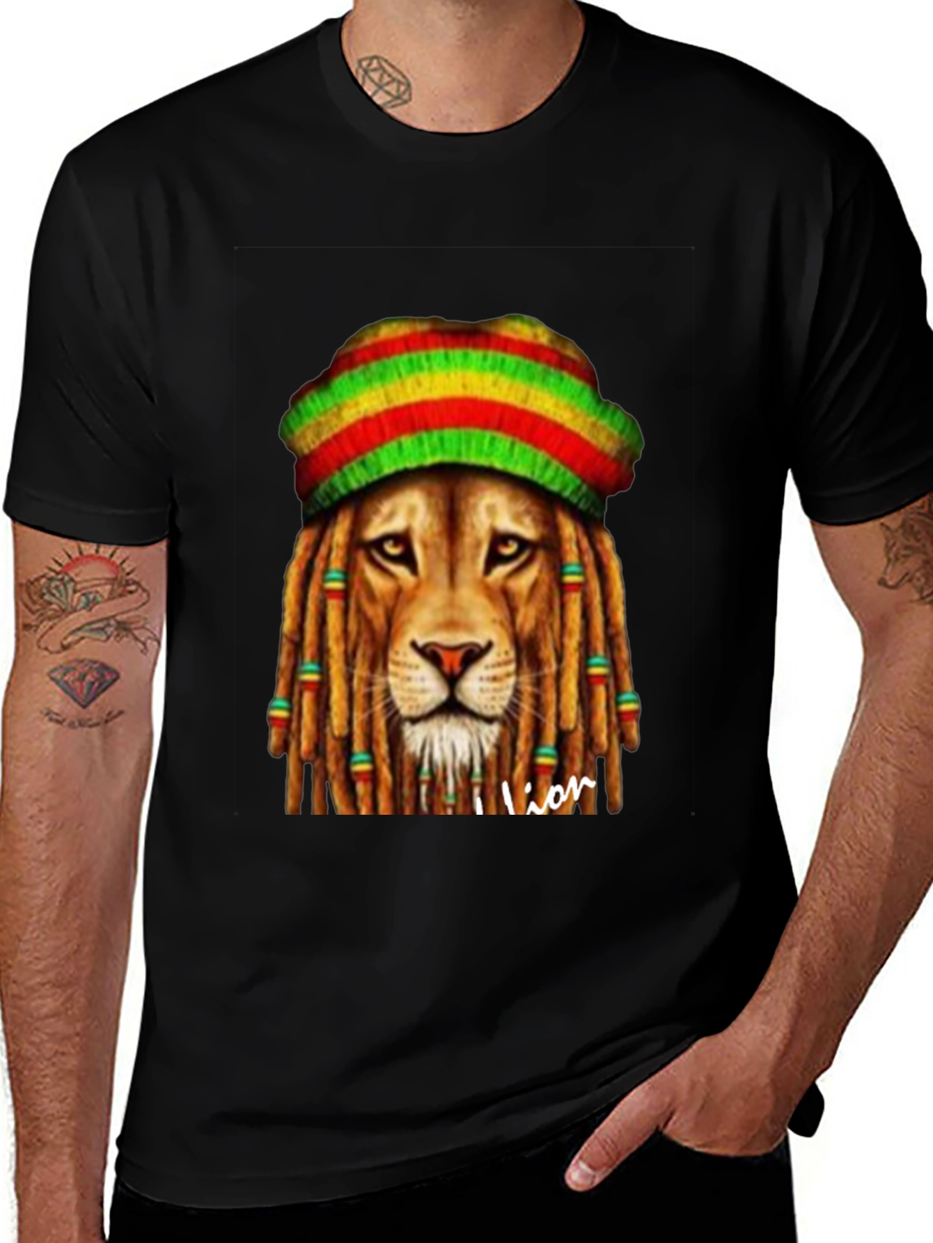 Rasta Lion T-Shirt Reggae Style
