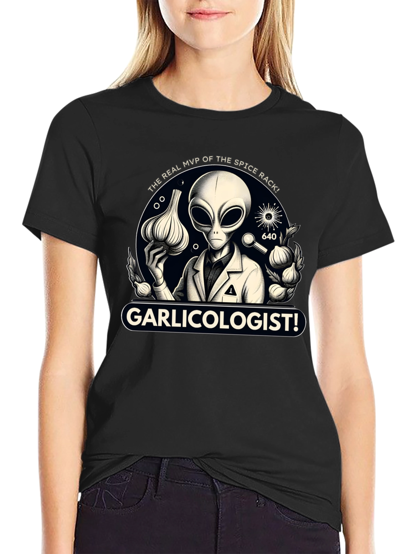Garlicologist T-Shirt: Alien Spice Rack MVP