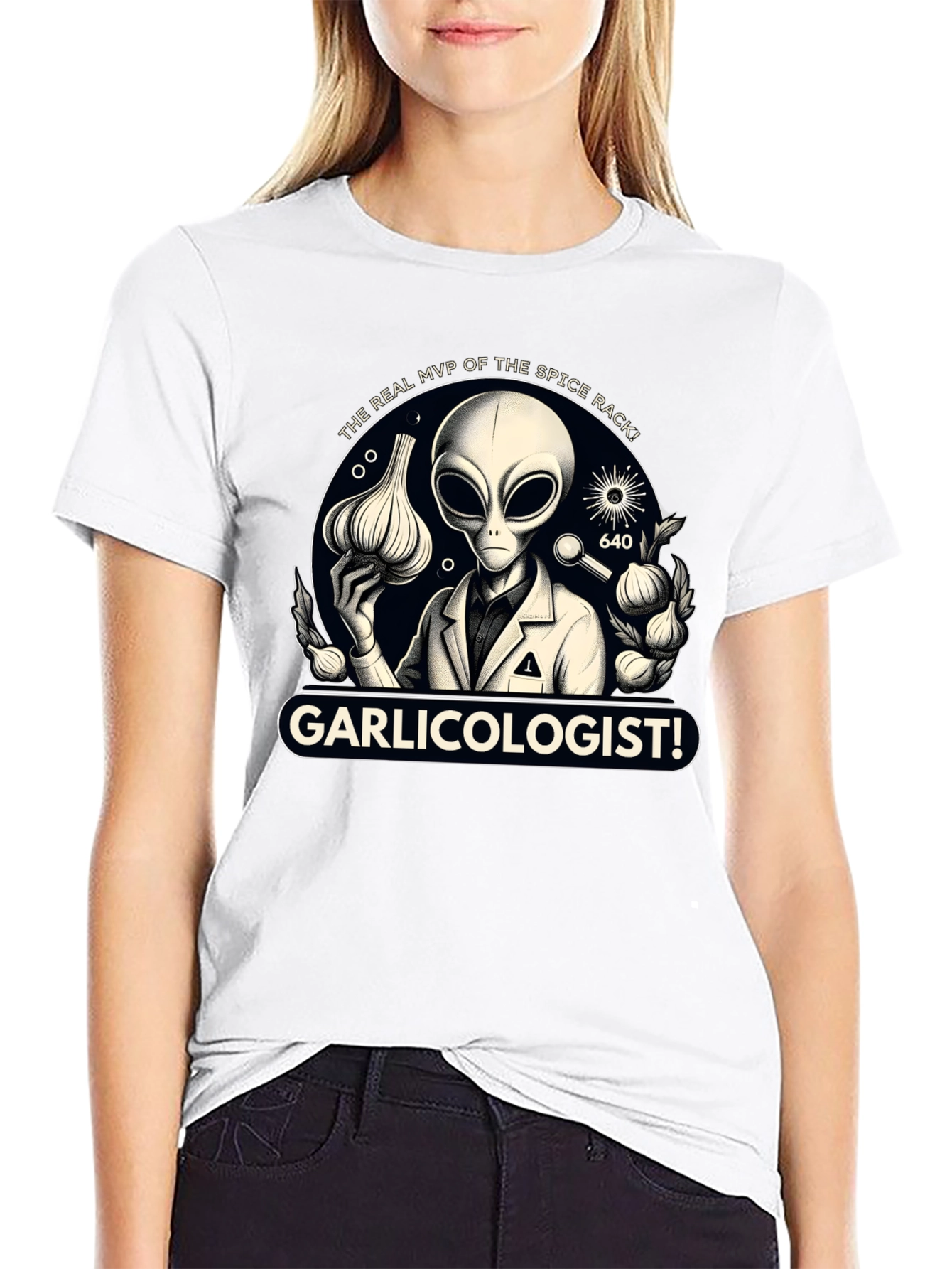 Garlicologist T-Shirt: Alien Spice Rack MVP