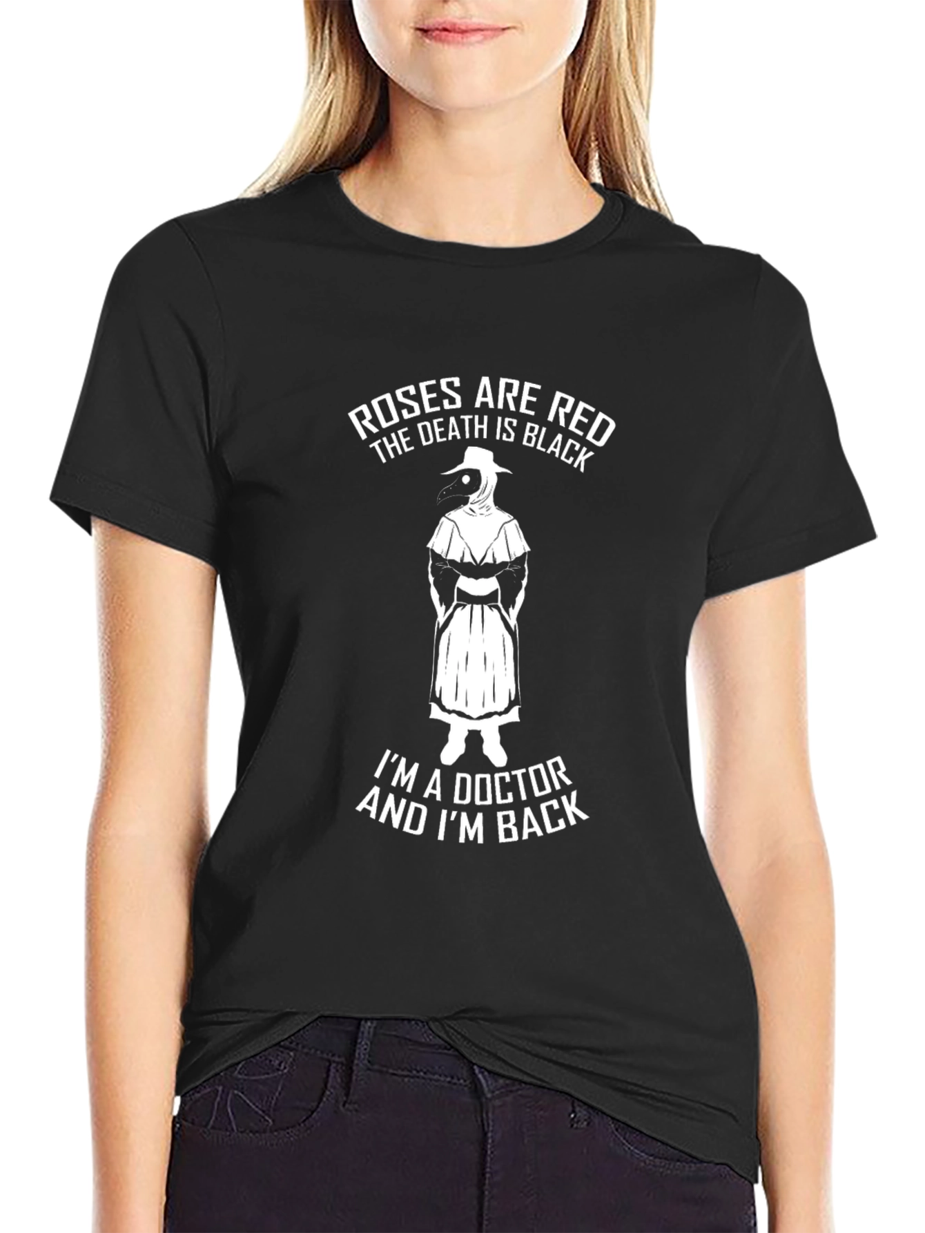 Roses are Red Plague Doctor Graphic T-Shirt