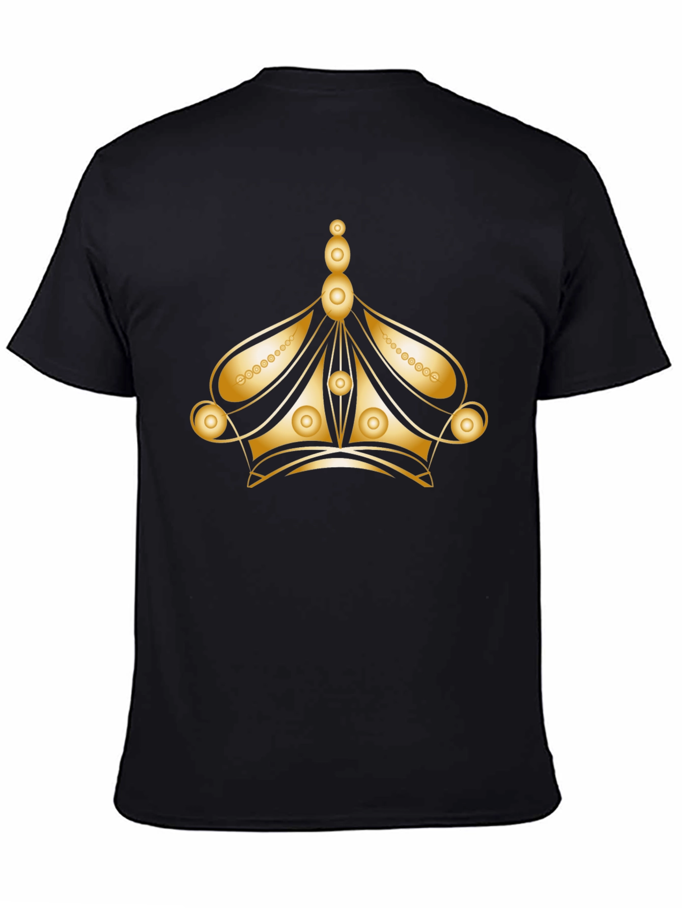 Gold Crown Graphic Black Tee