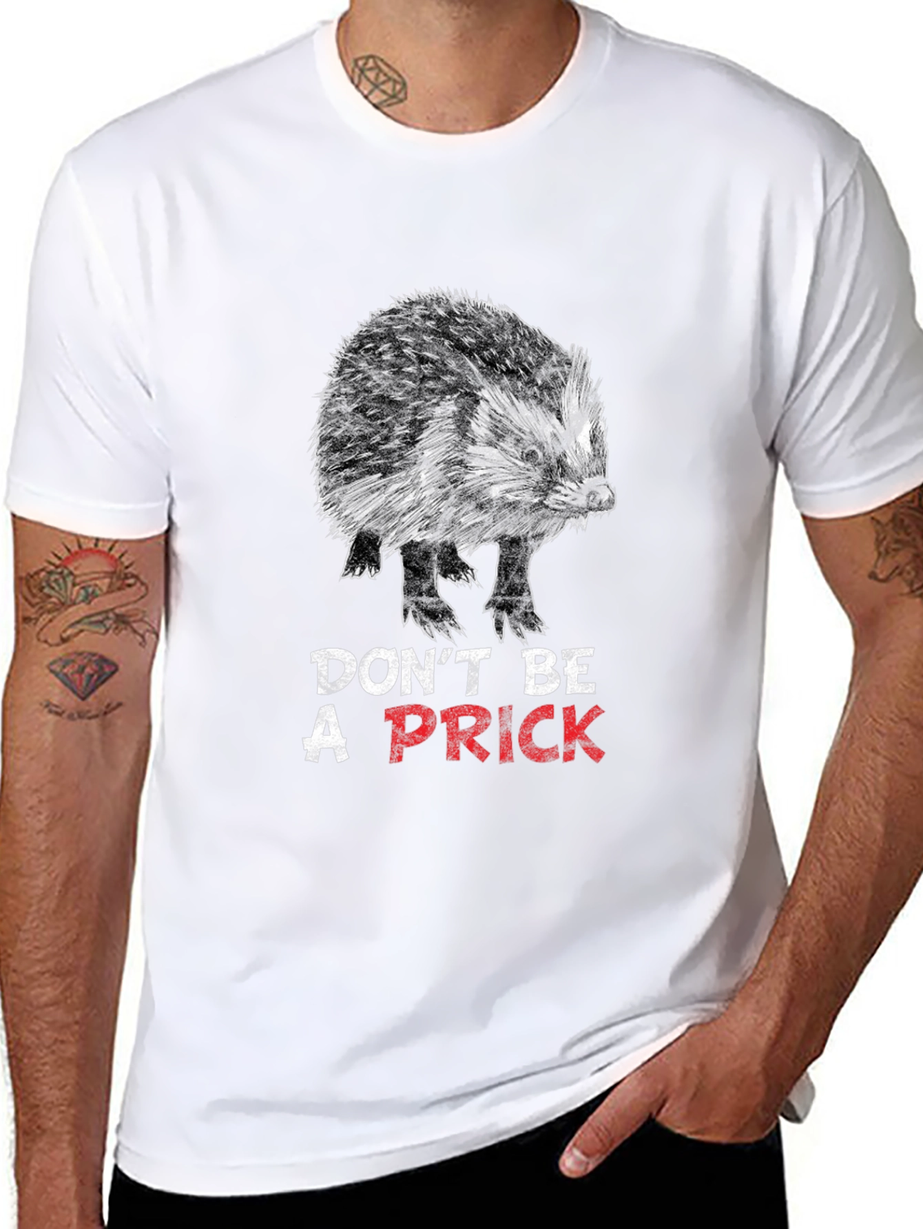 Dont Be A Prick Hedgehog Graphic Tee
