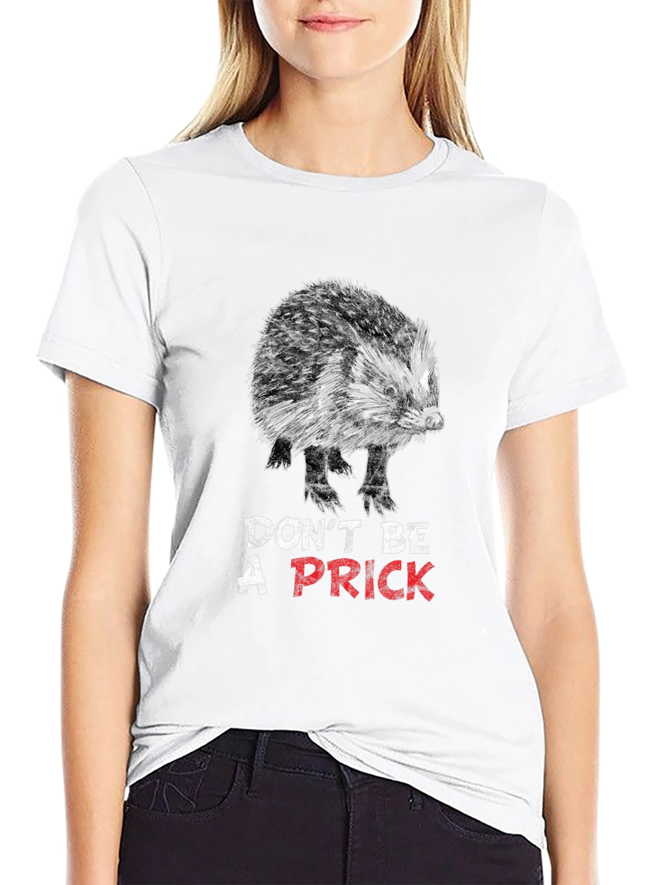 Dont Be A Prick Hedgehog Graphic Tee
