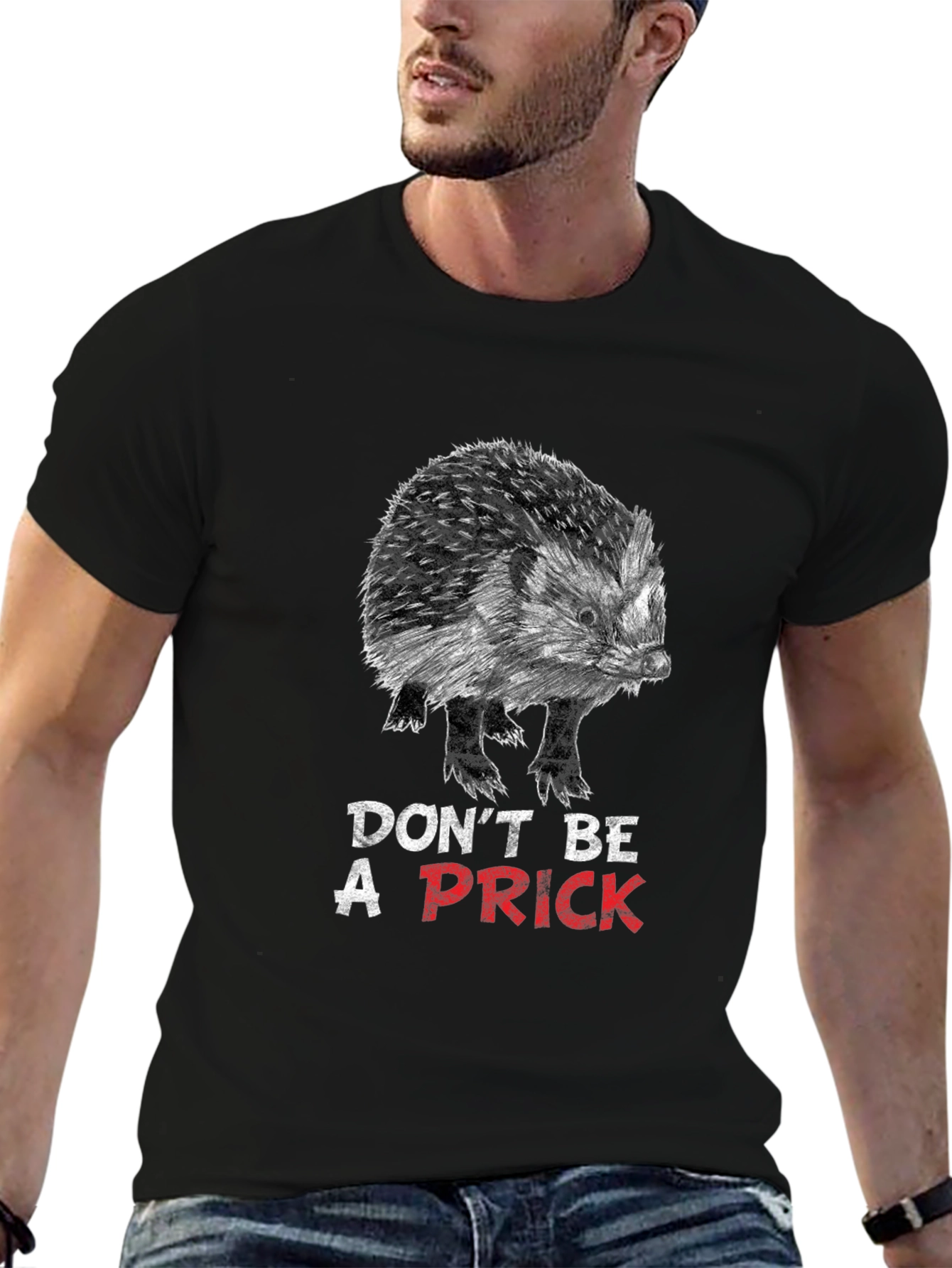 Dont Be A Prick Hedgehog Graphic Tee