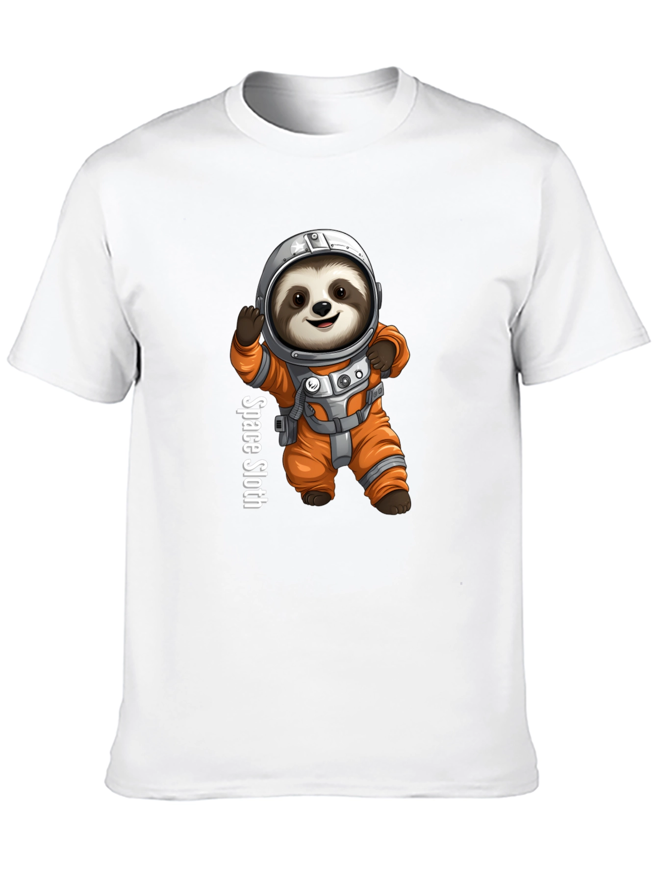 Space Sloth Graphic Tee - Funny Astronaut Design
