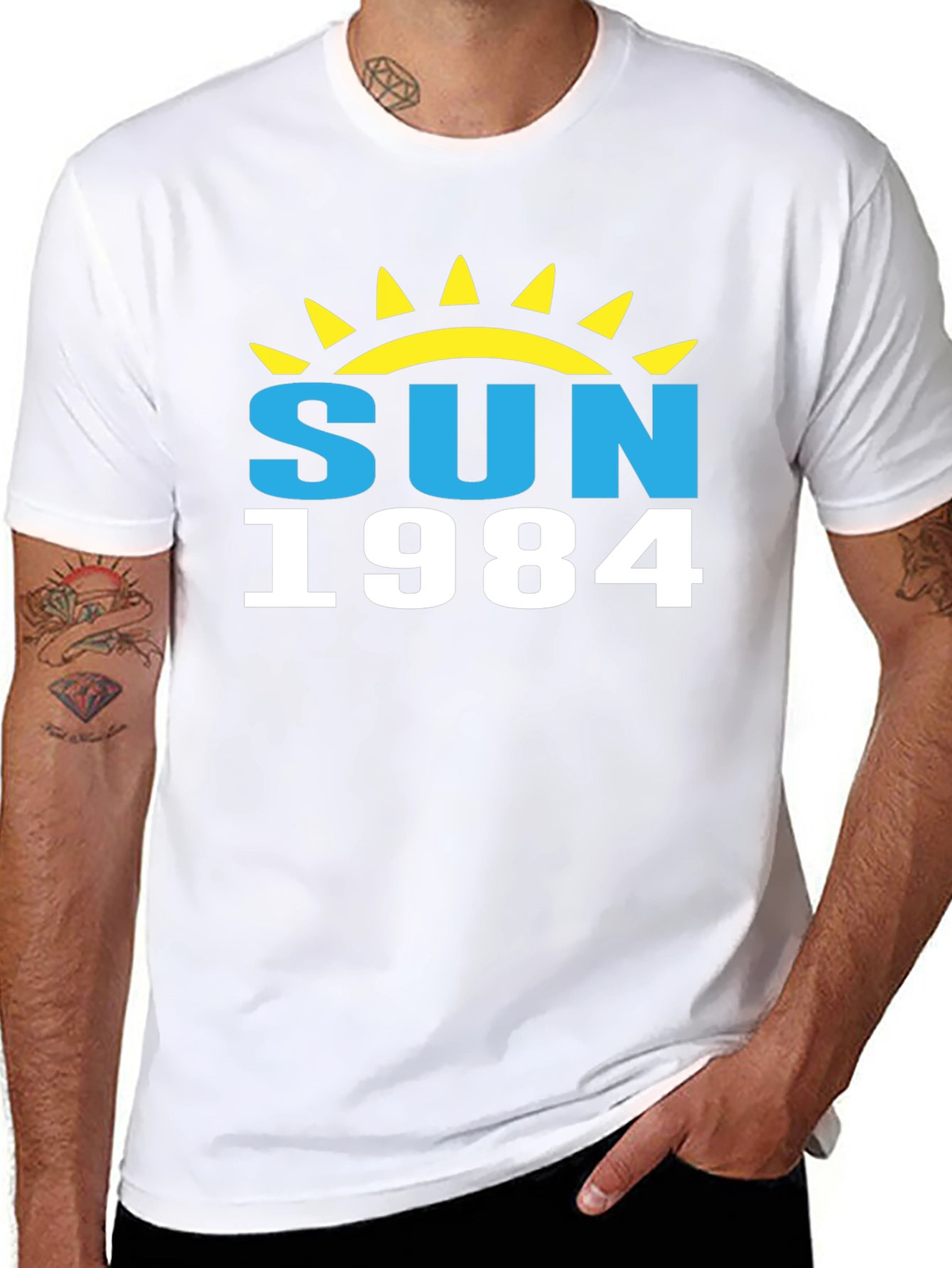 Sun 1984 Graphic Tee - Retro Style