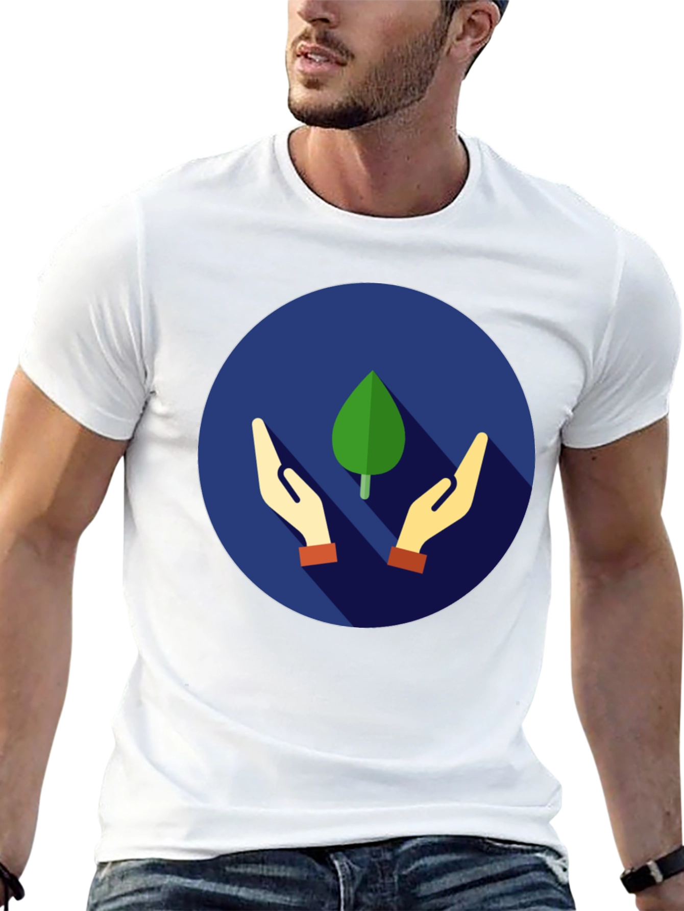 Eco-Friendly Black Graphic T-Shirt