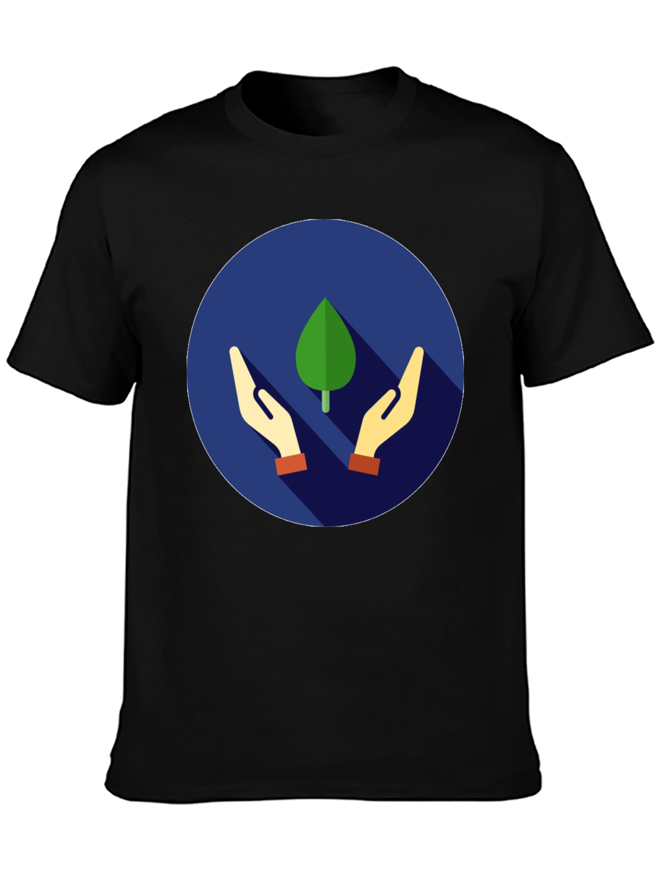 Eco-Friendly Black Graphic T-Shirt