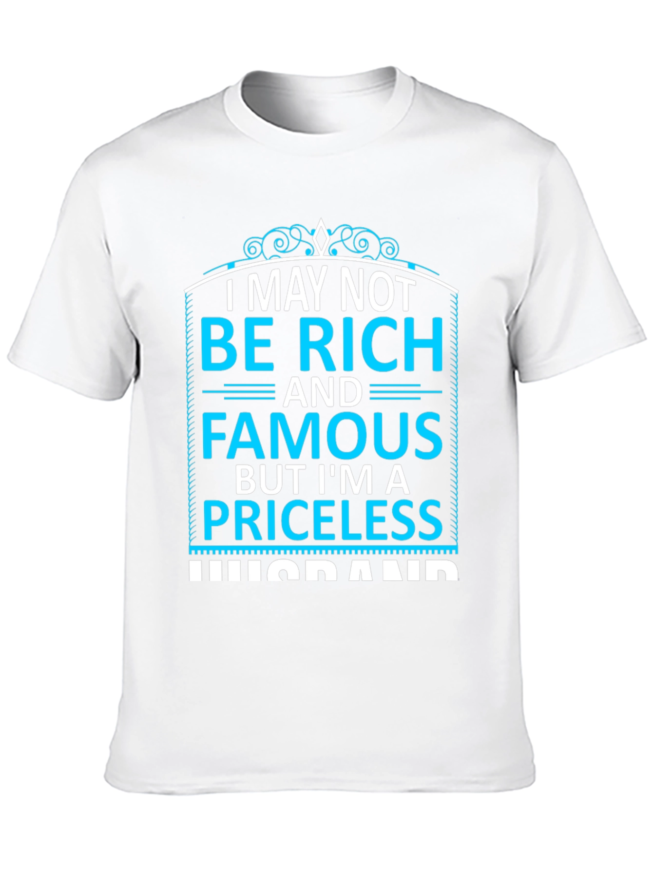 Priceless Husband Black Graphic T-Shirt