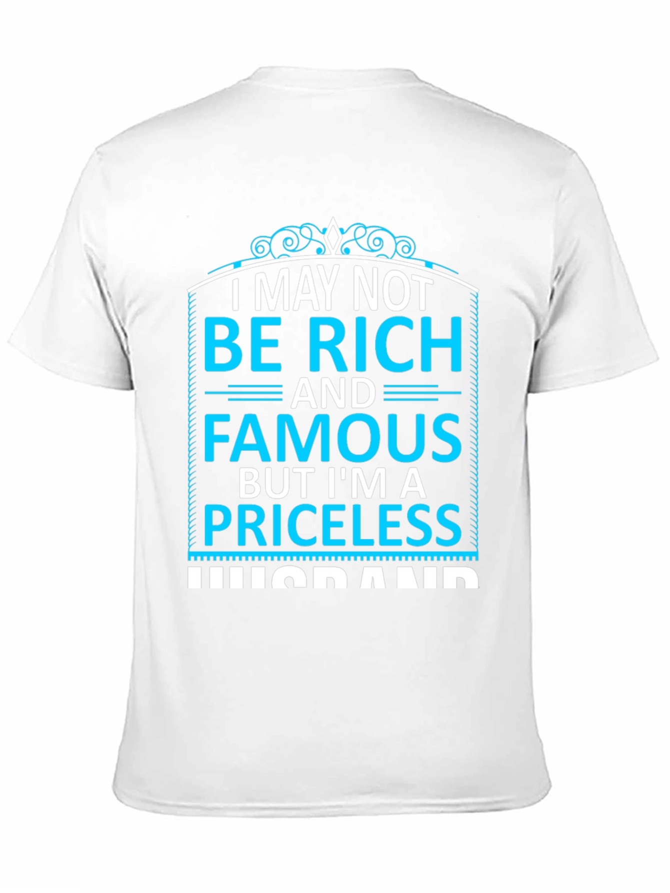 Priceless Husband Black Graphic T-Shirt
