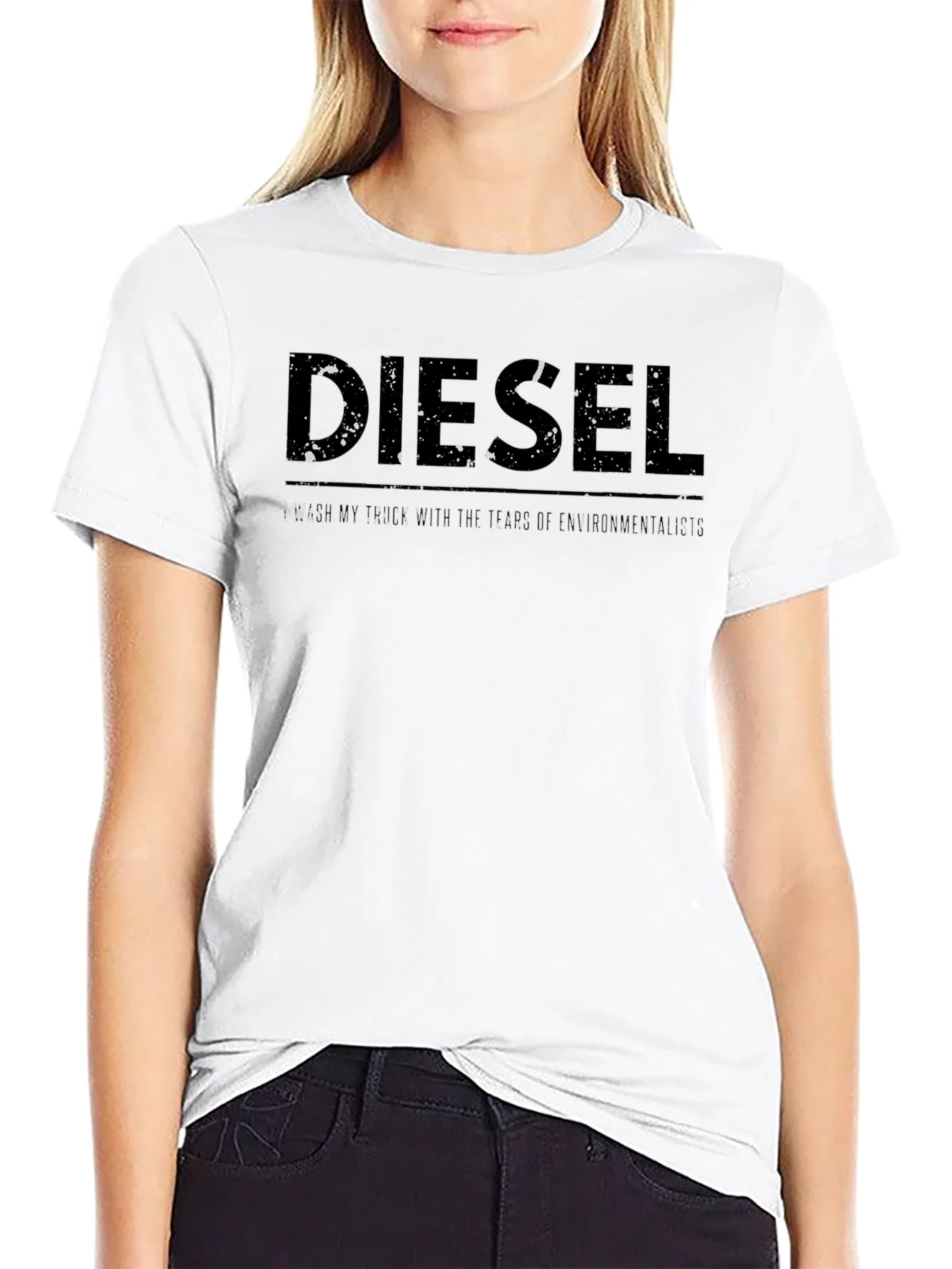 Diesel Graphic Print Mens Black T-Shirt