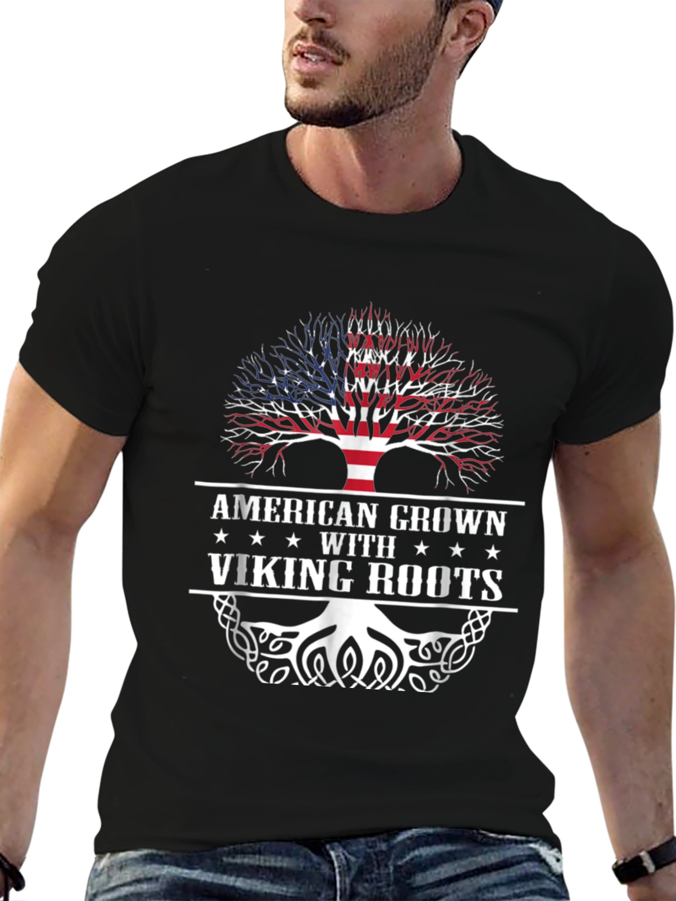 American Grown with Viking Roots Graphic Tee