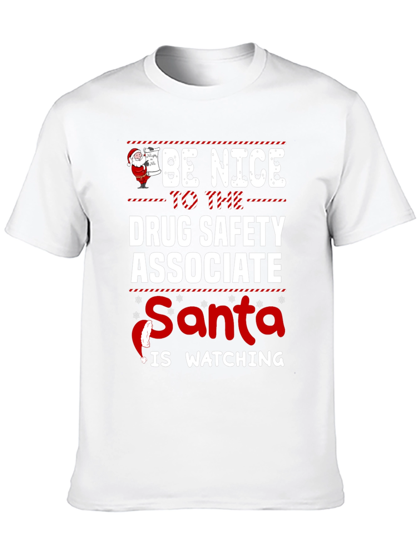 Drug Safety Associate Santa Watching T-Shirt