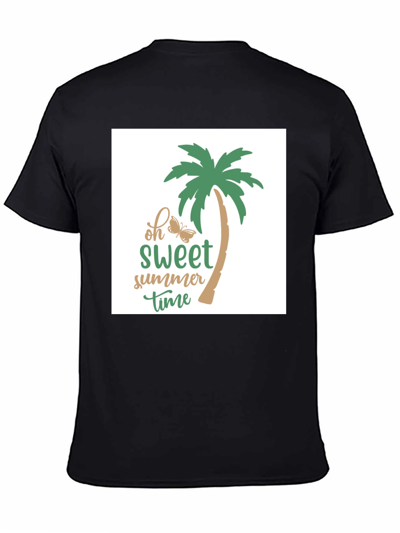 Sweet Summer Time Black T-Shirt