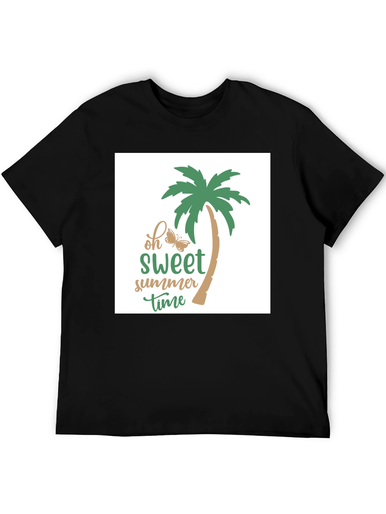 Sweet Summer Time Black T-Shirt