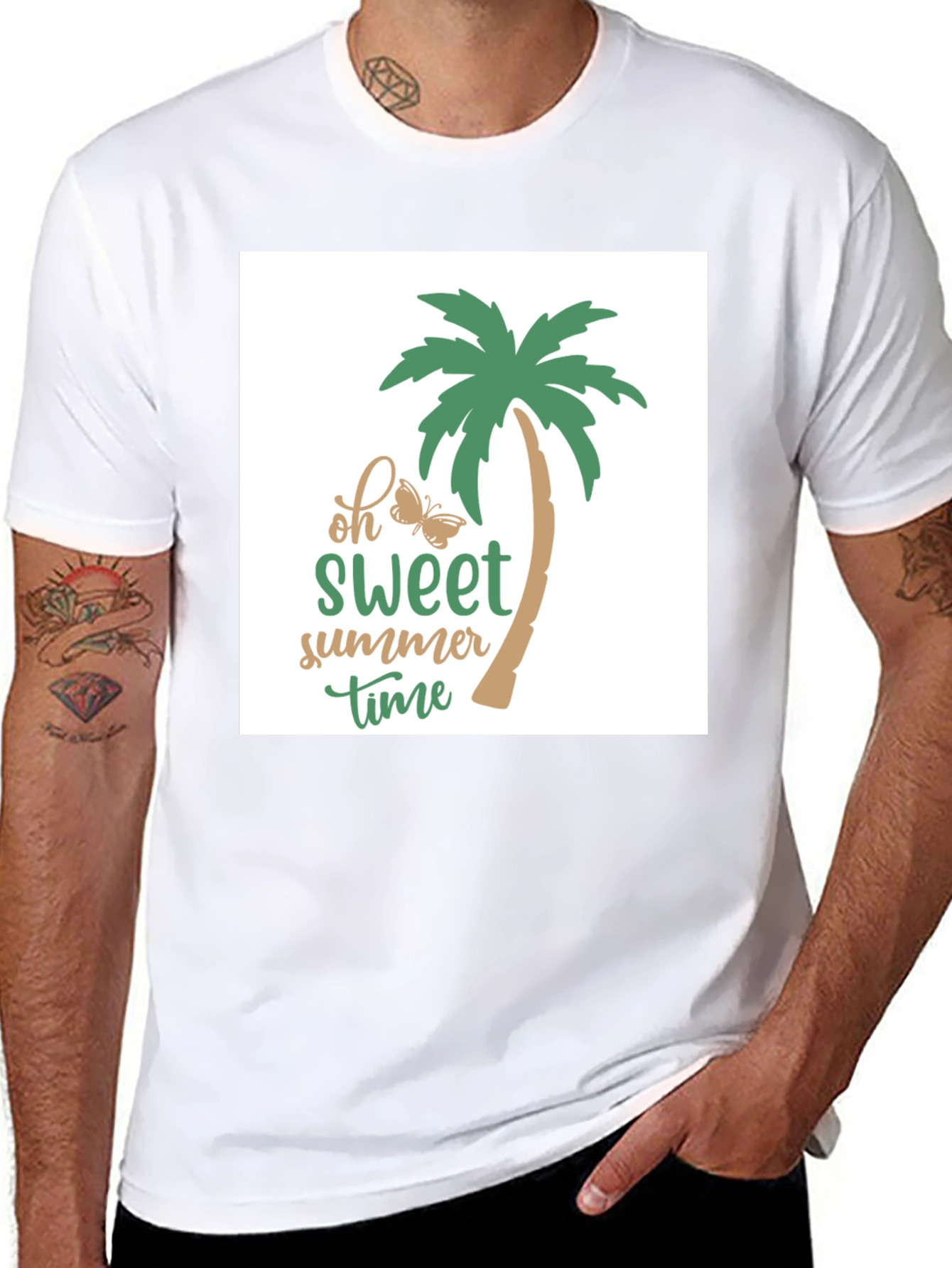 Sweet Summer Time Black T-Shirt