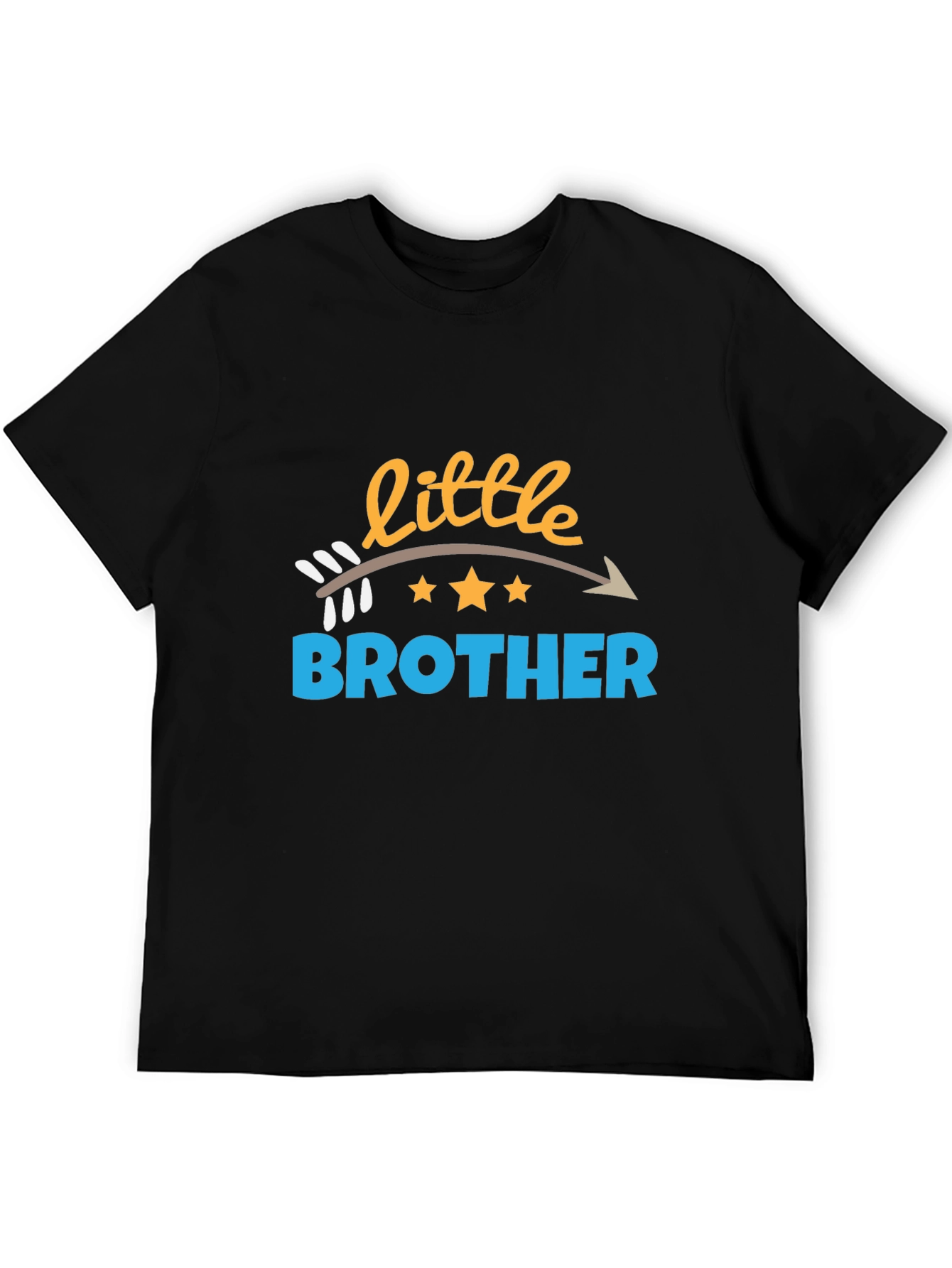 Little Brother Arrow Design Black T-Shirt