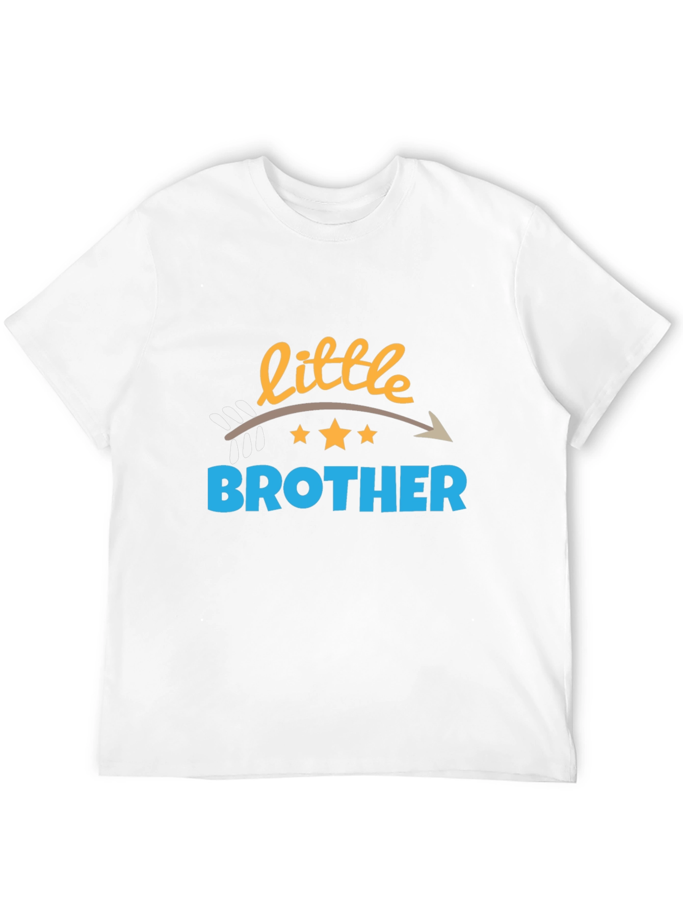 Little Brother Arrow Design Black T-Shirt