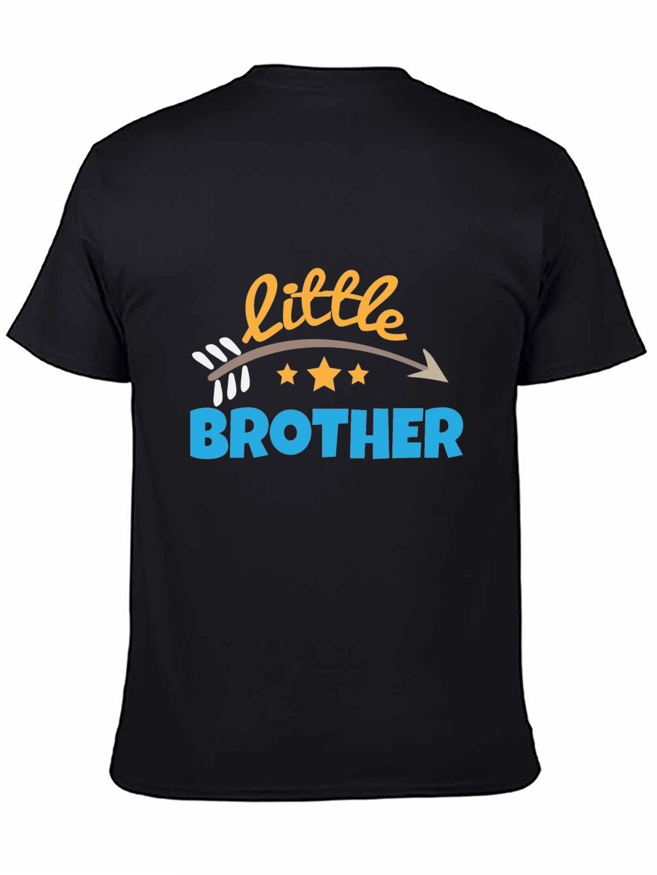 Little Brother Arrow Design Black T-Shirt