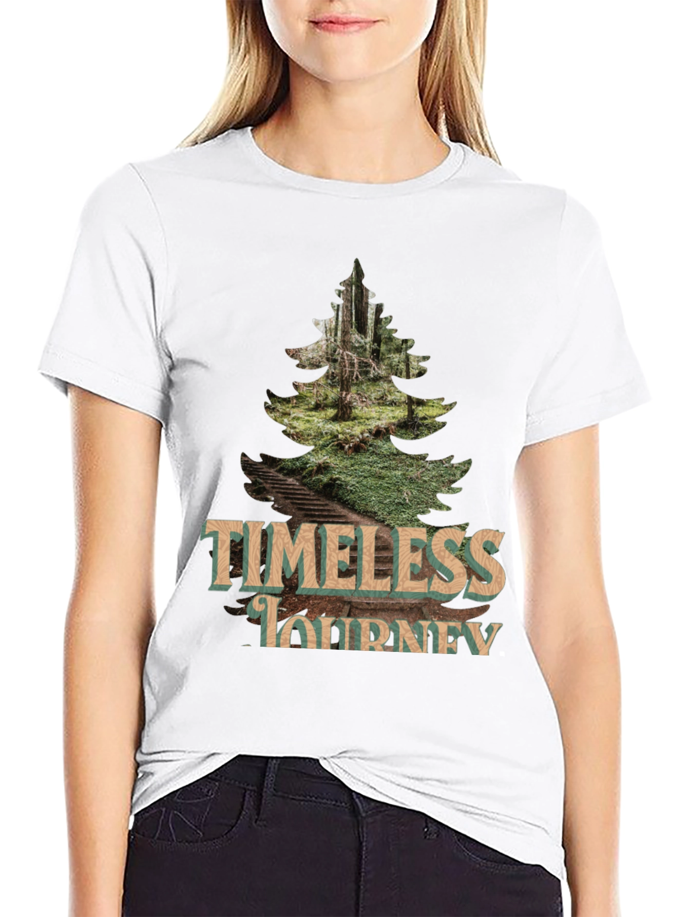 Timeless Journey Graphic Tee - Nature Inspired