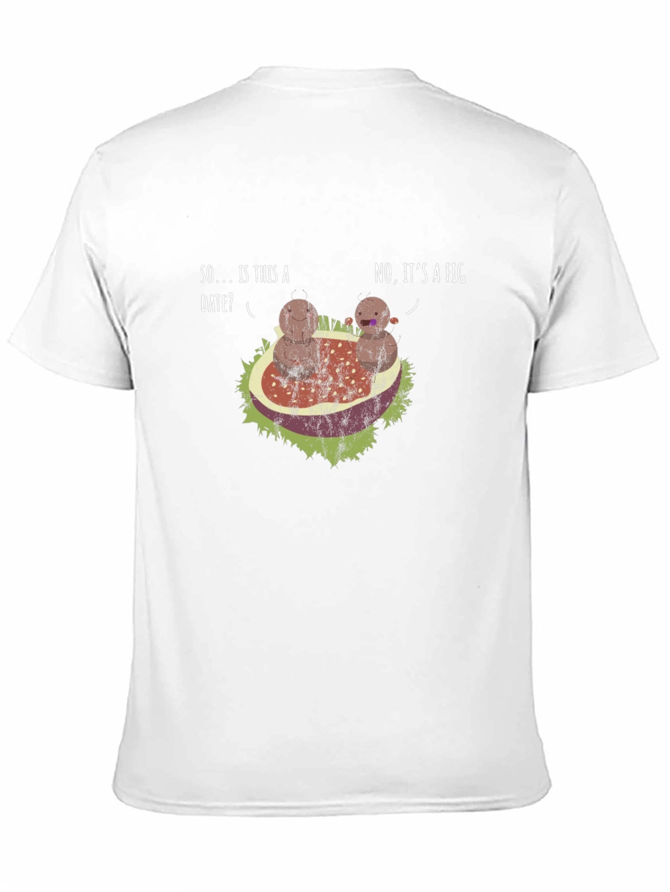 Humorous Date? Fig! Black Graphic T-Shirt