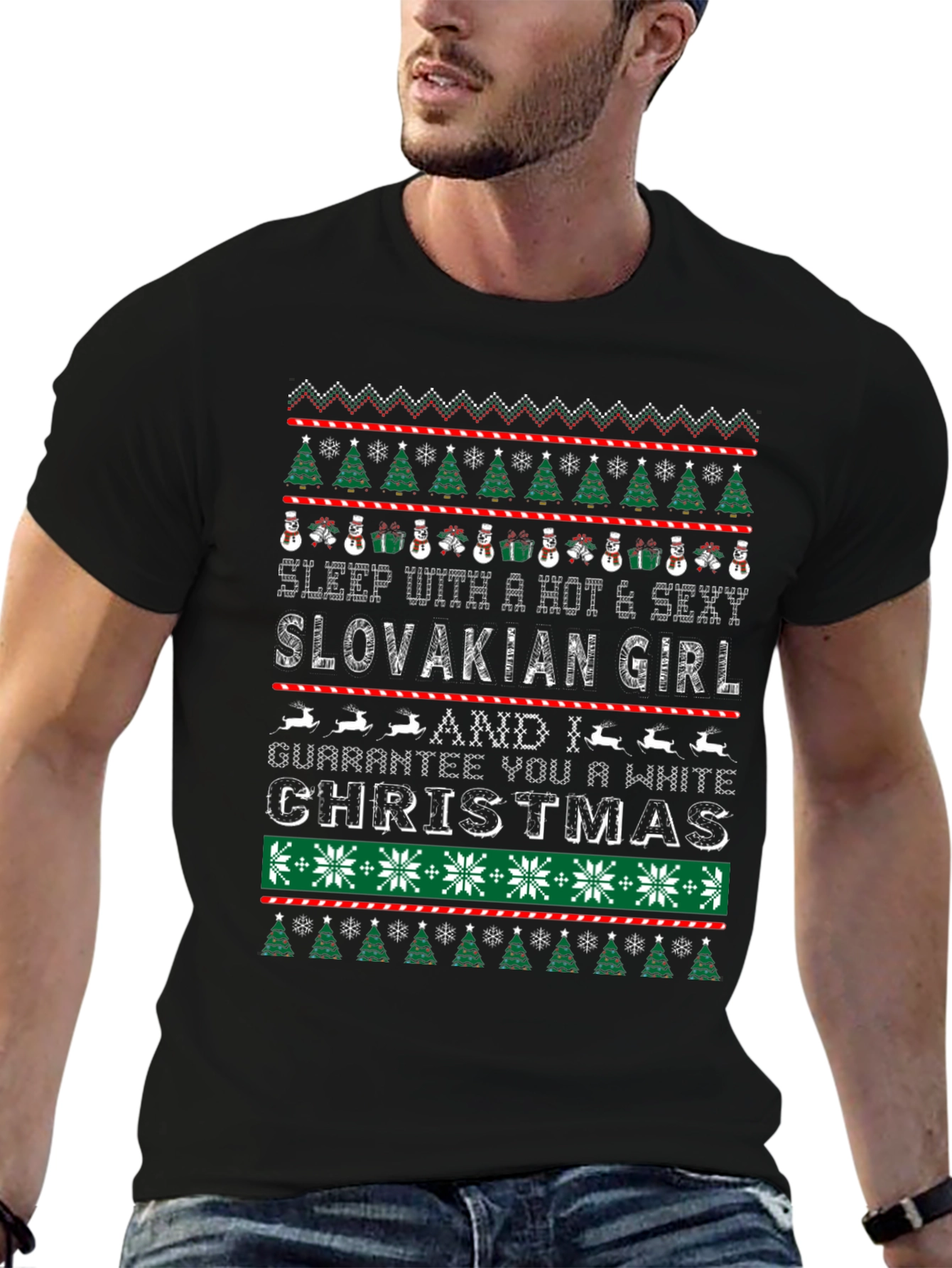 Slovakian Girl Christmas Ugly Sweater T-Shirt