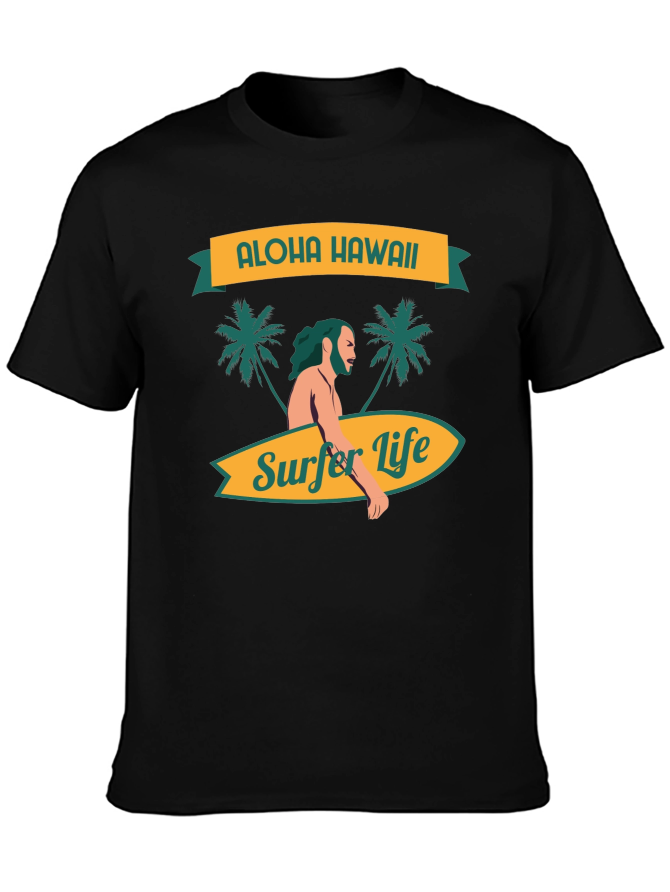 Aloha Hawaii Surfer Life Graphic Tee