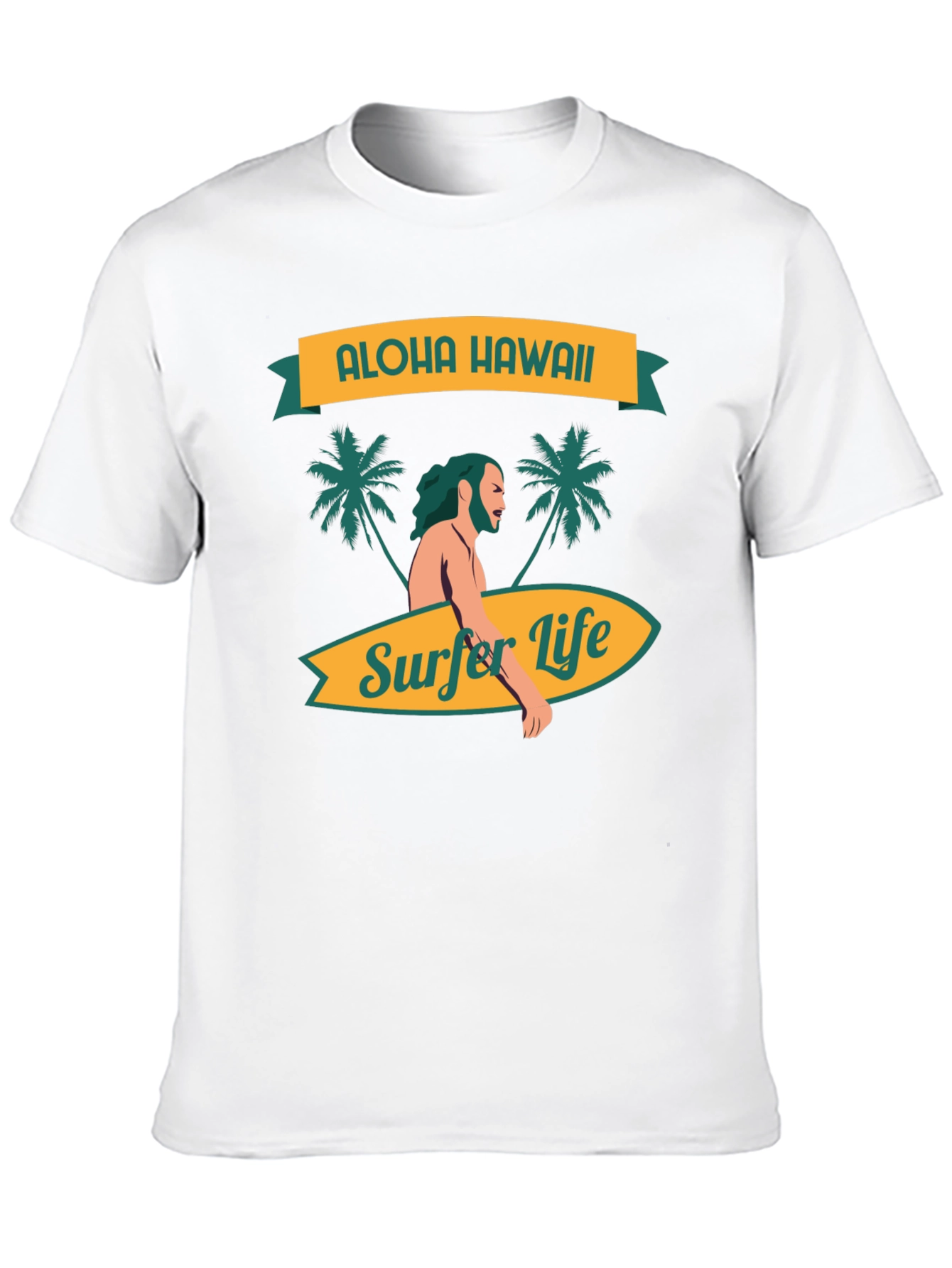 Aloha Hawaii Surfer Life Graphic Tee