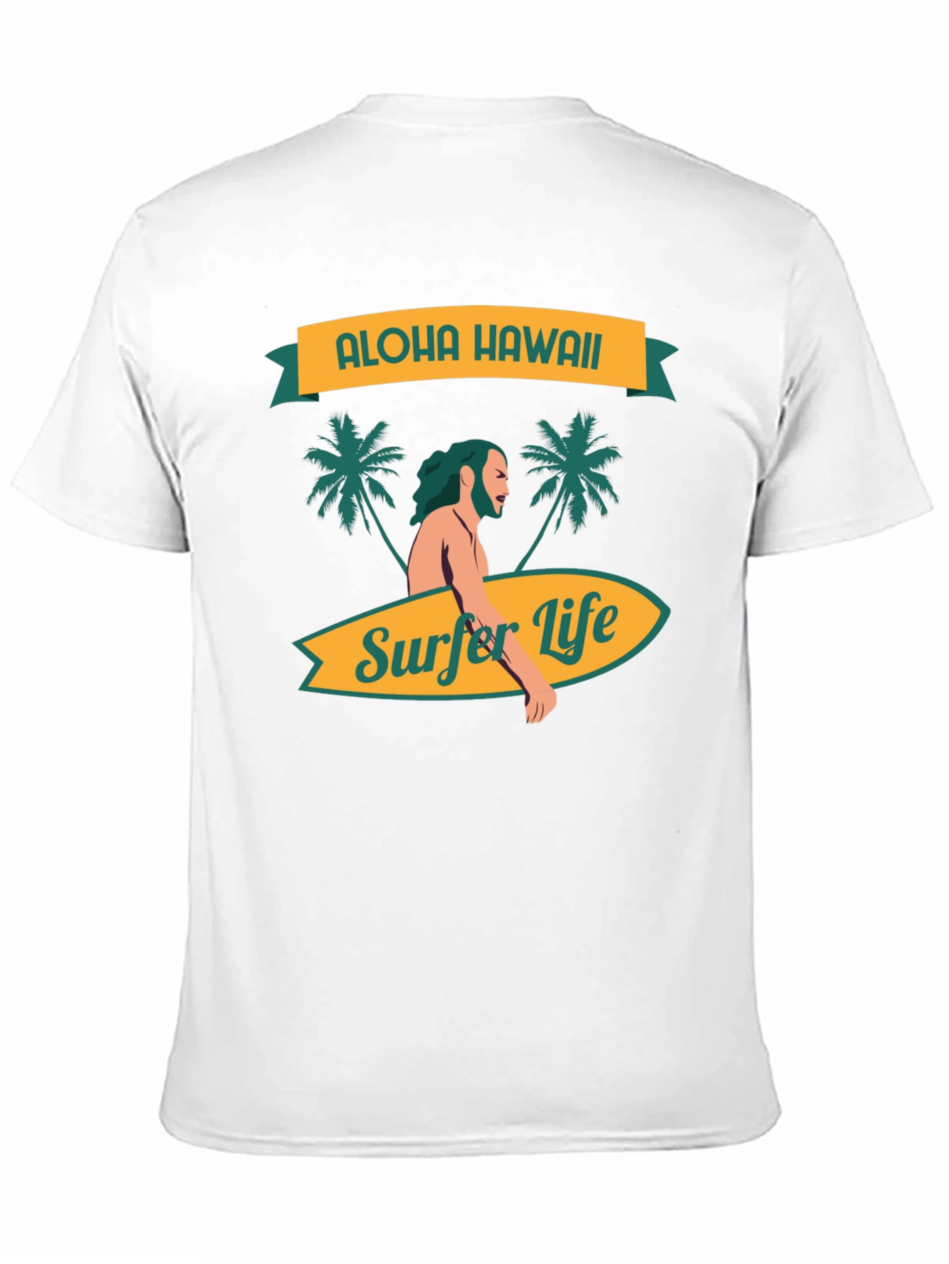 Aloha Hawaii Surfer Life Graphic Tee